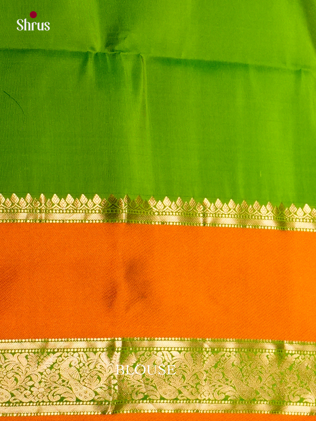 Buy Sheeny Peach Pink Soft Silk Saree With Gold Buttas & Green Brocade Pallu
