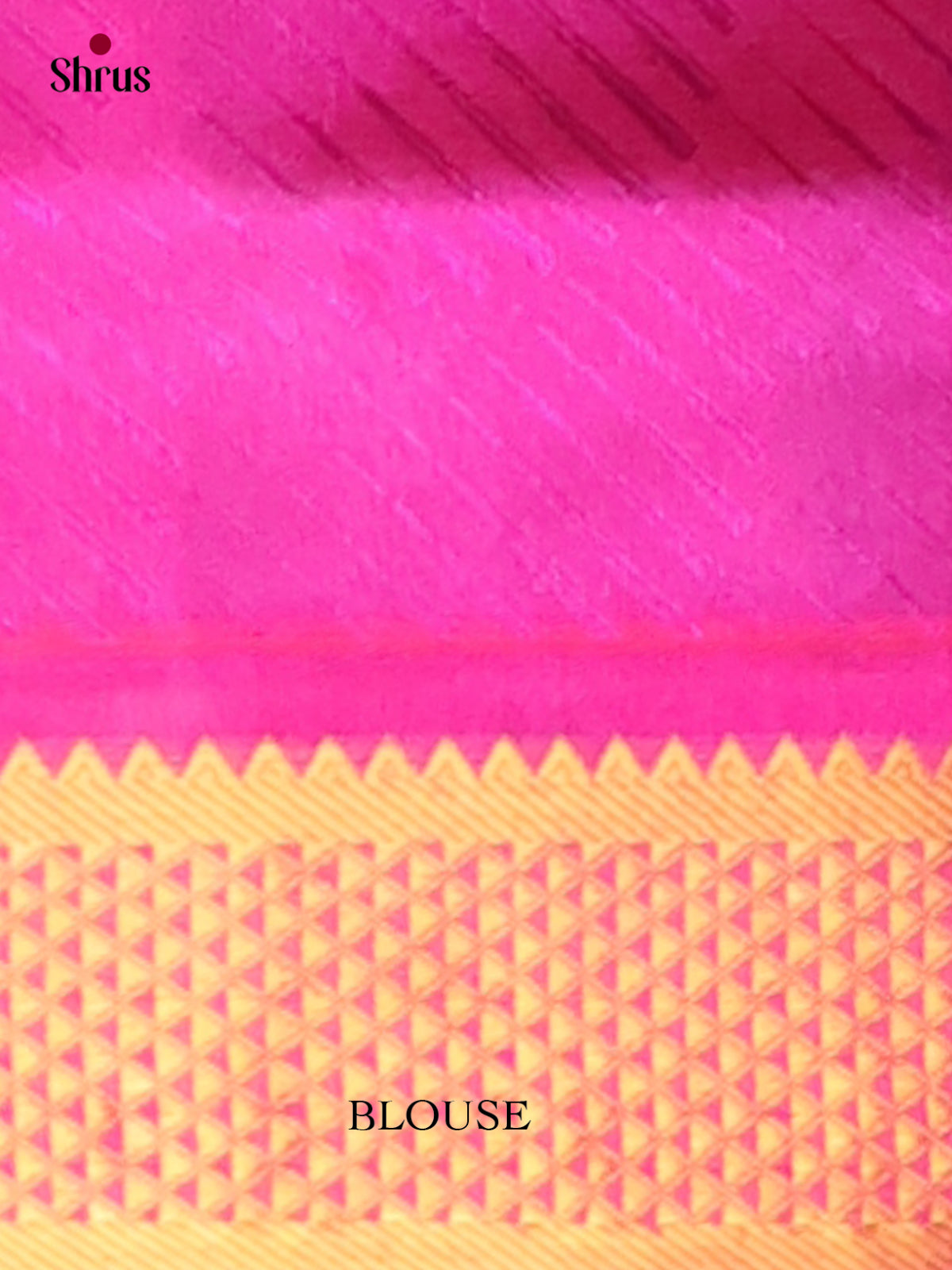 Pretty Blue Silk Cotton Saree With Diagonal Stripes Pattern & Pink Zari Border 2