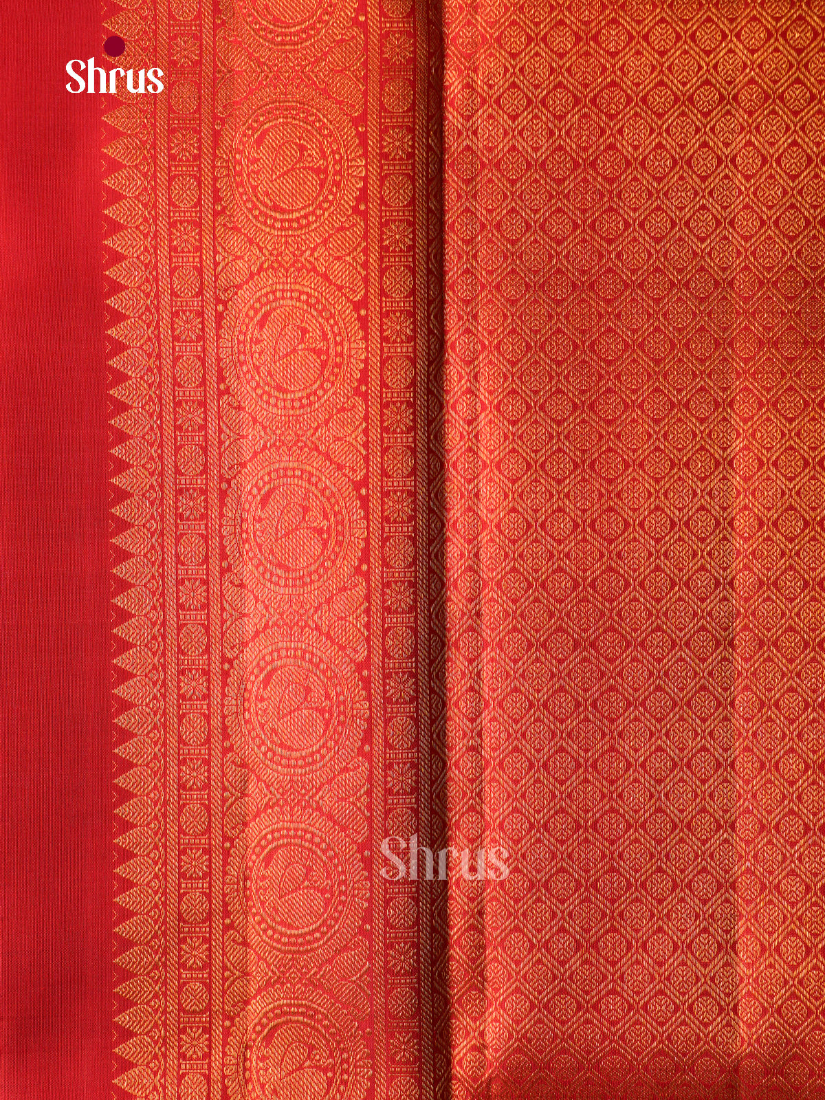 Pretty Dark Blue Kanchipuram Pattu Sarees With Intricate Checks | Red Broad Border With Zari Bands