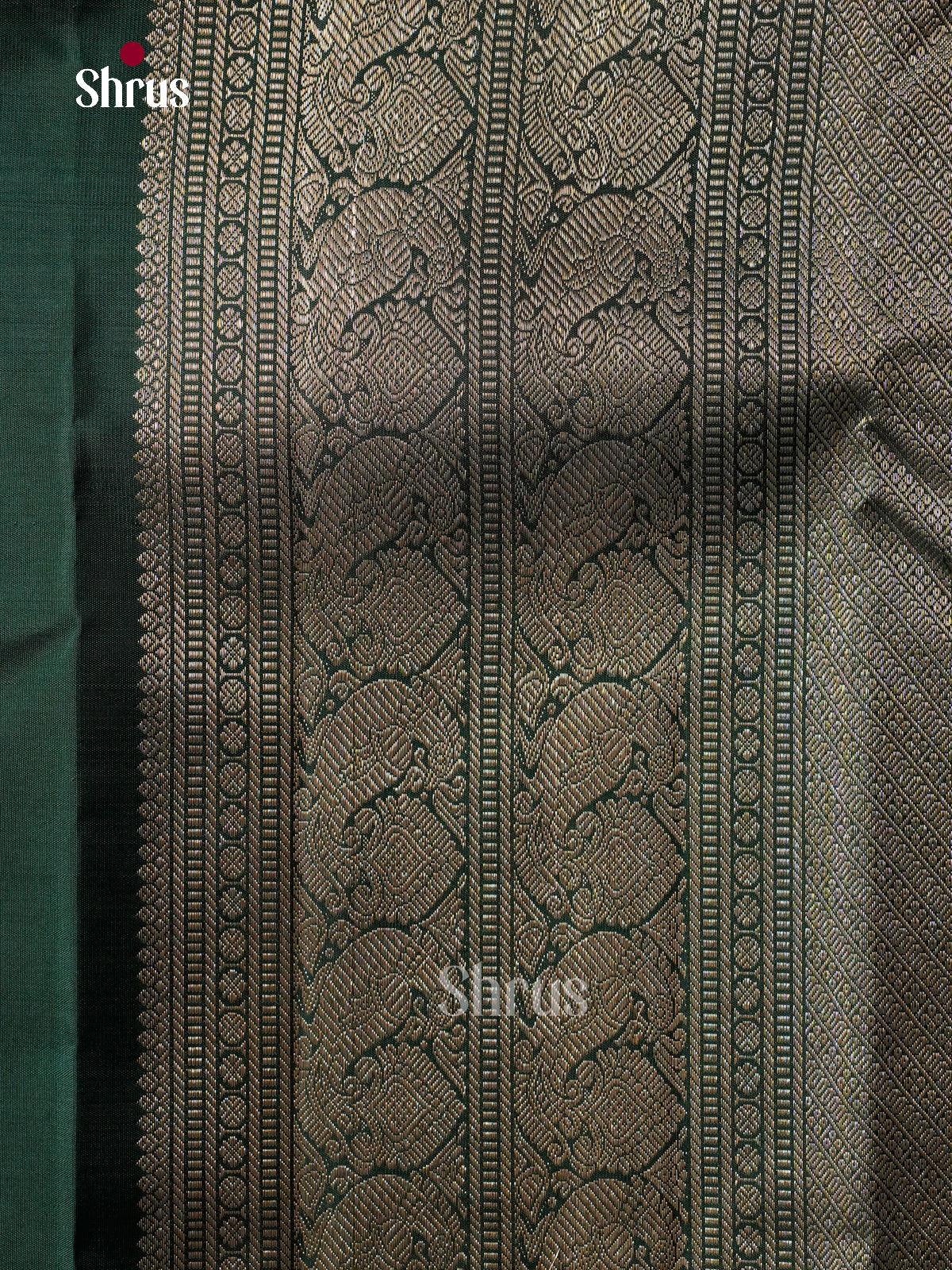 Pretty Mambazha Yellow Kanchi Pattu Saree With Intricate Zari checks | Bottle Green Zari Border & Brocade Pallu