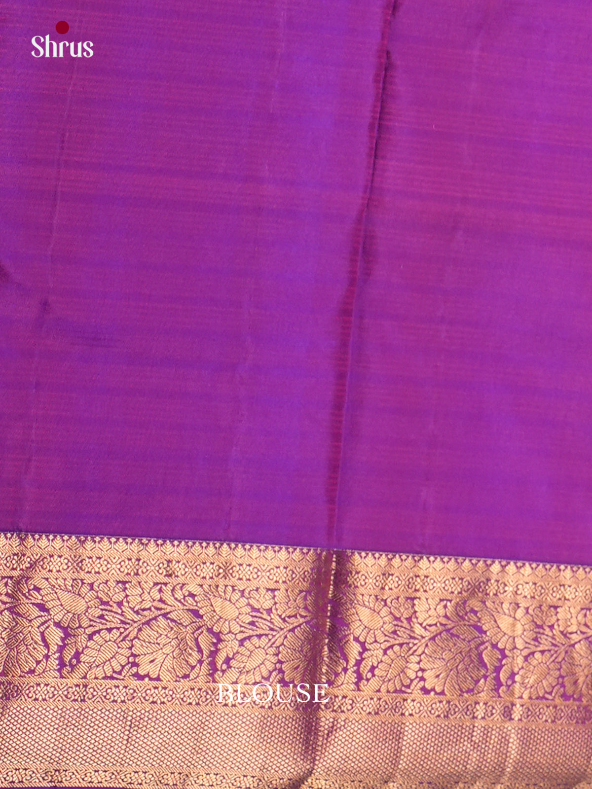 Buy Gorgeous Purple Kanjivaram Saree with Gold & Silver Zari Woven Leaf Buttas & Brocade Pallu