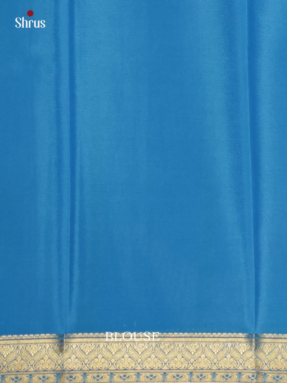 Buy Rich Purple Pure Mysore Silk Saree With Plain Body, Sky Blue Zari Border & Chit Pallu