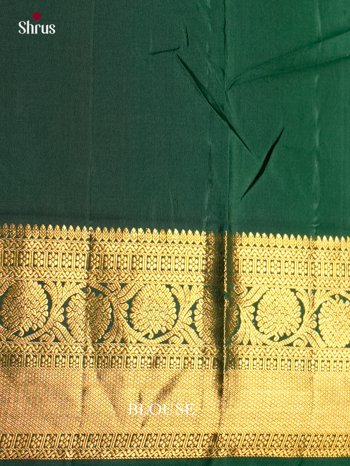 Buy Alluring Rani Pink Kanchipuram Sarees with Paisley Buttas, Bottle Green Zari Border & Brocade Pallu