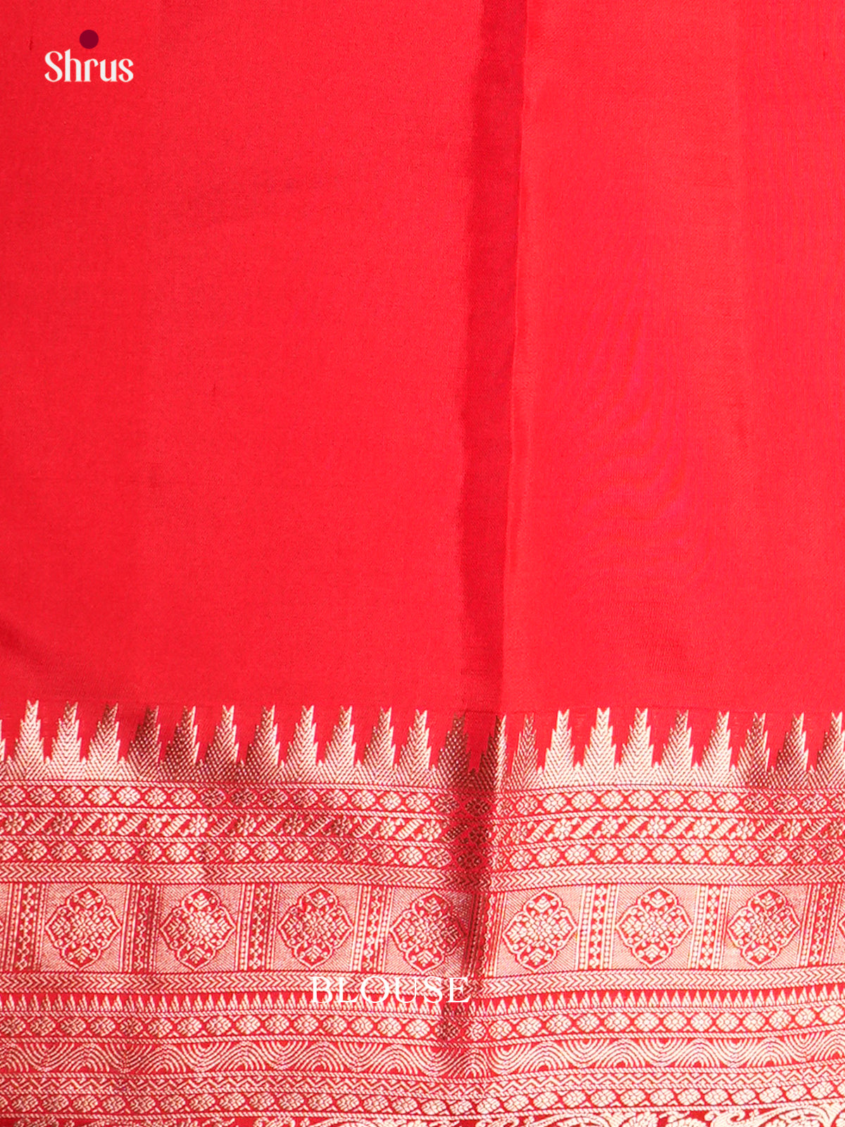 Buy Traditional Red Kanchipuram Saree with Vanasingaram Inspired Floral Nestling Brocade