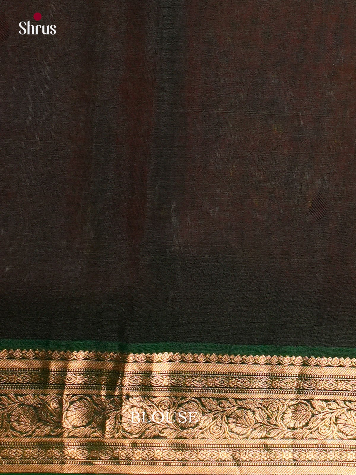 Buy Vibrant Red Pure Cotton Silk Saree with Golden Motifs & Green Zari Border & Pallu