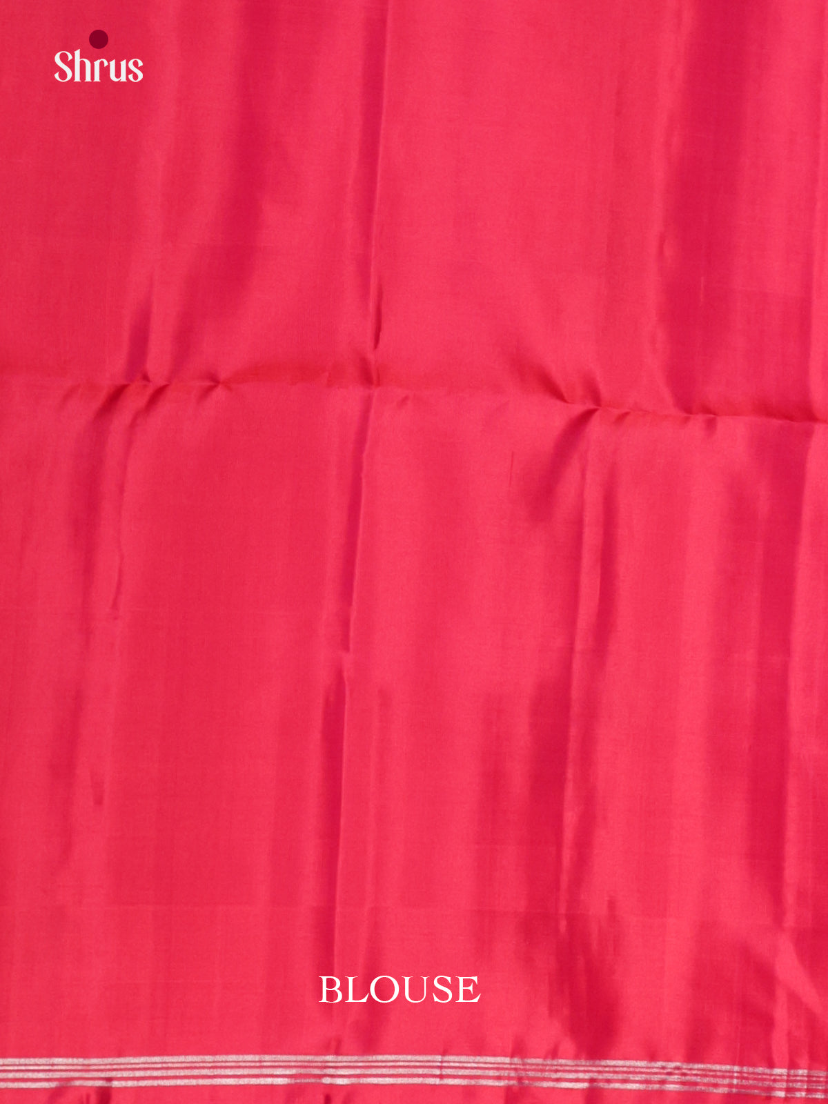 Buy Shimmering Red Pure Silk Saree with Small Buttas, Thin Zari Border & Brocade Pallu
