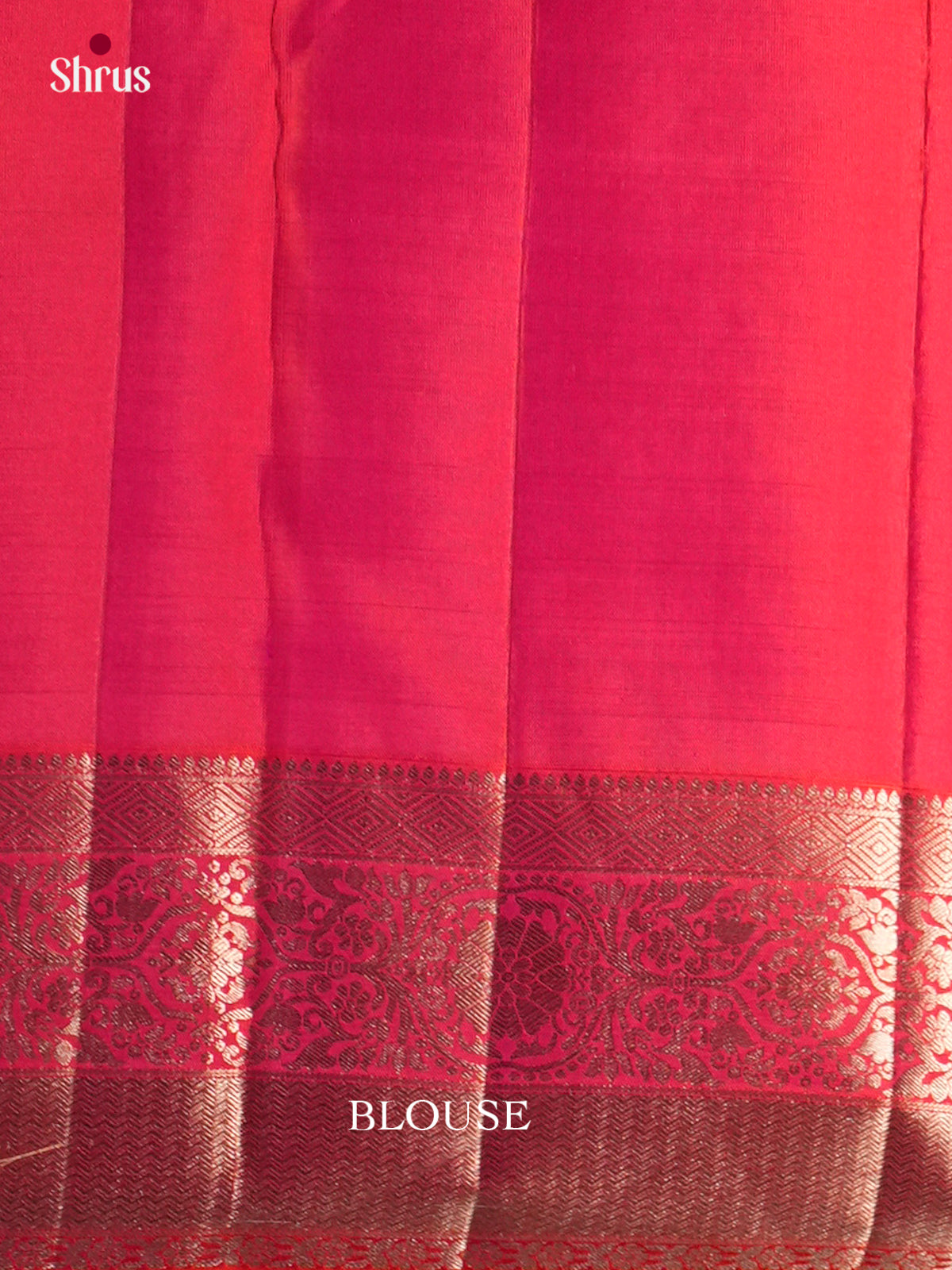 Buy Sheeny Dual Tone Red Wedding Kanjivaram Saree with Floral Nestling & Rettapet Border