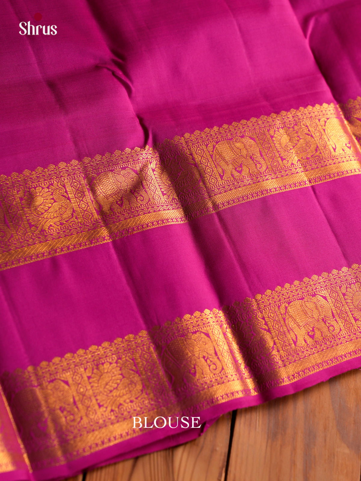 Regal Coral Red Pattu Saree With Gold Floral Buttas | Fuchsia Pink Rettapet Zari Border