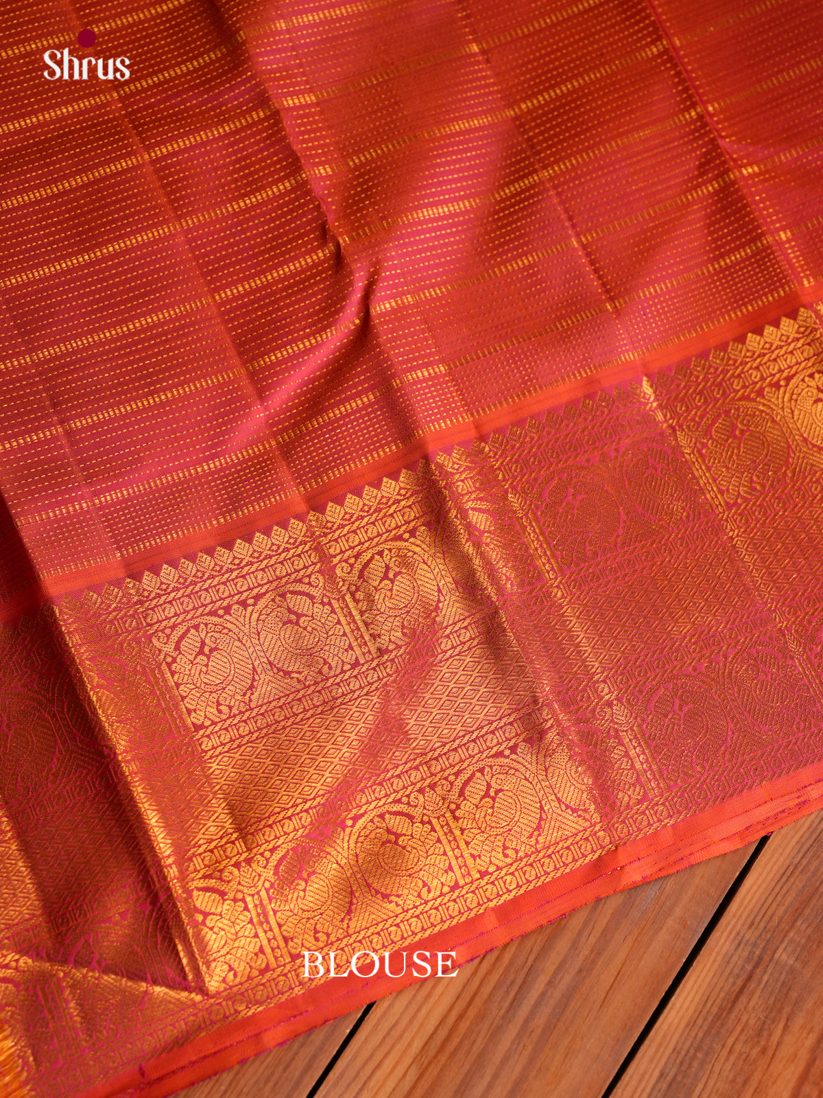 Regal Dark Green Kanjivaram Saree With Dotted Zari Stripes | Pink Zari Border & Brocade Pallu