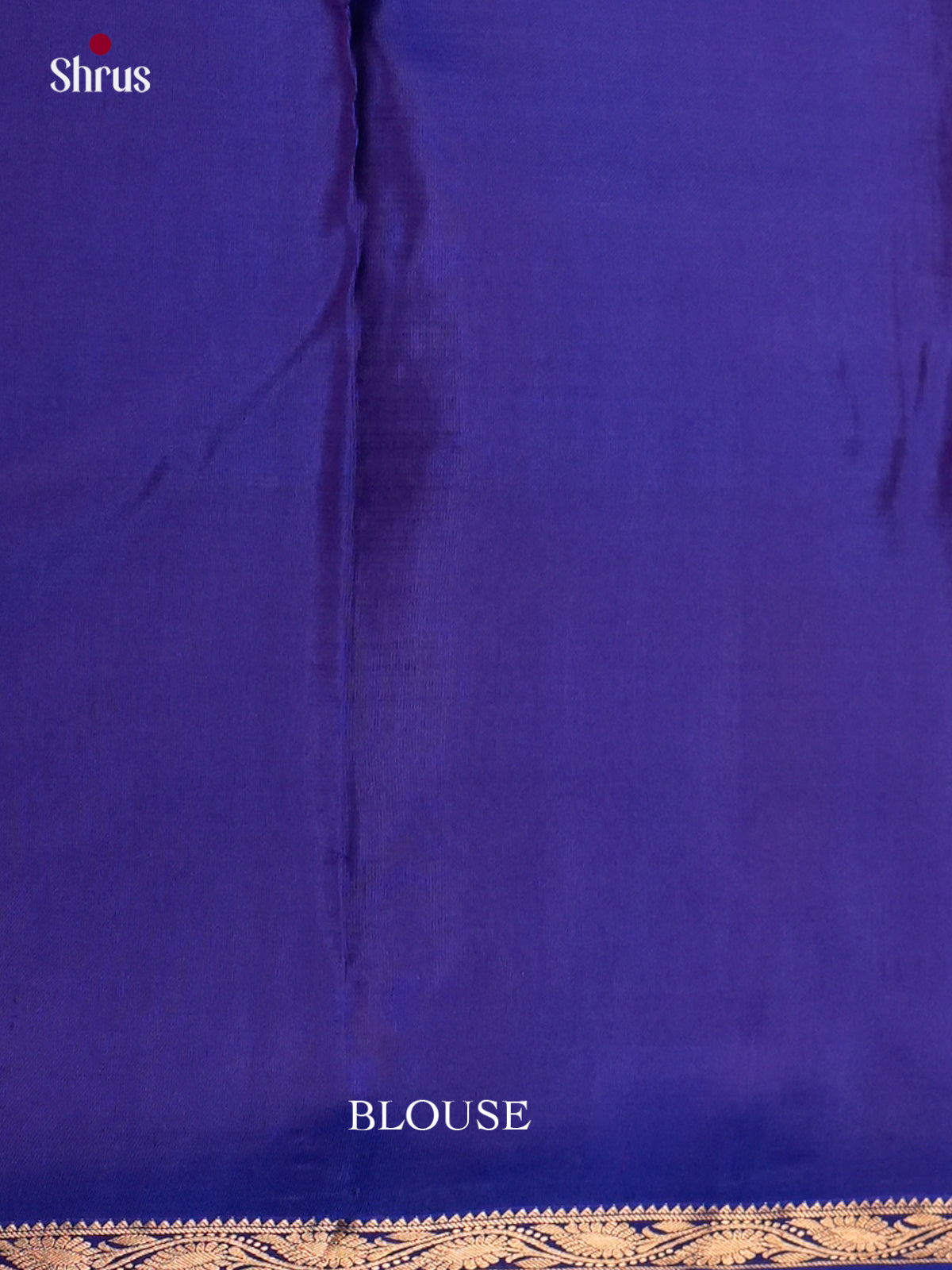 Buy Royal Blue Kanjivaram Saree With Vaira Oosi Stripes, Buttas, Thin Border & Brocade Pallu