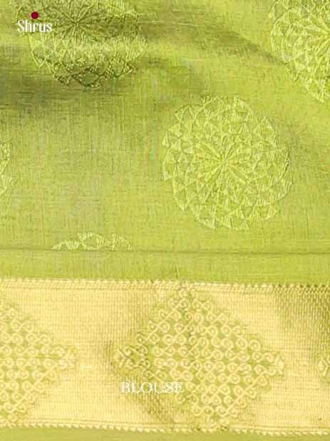 Royal Purple Cotton Silk Saree With Subtle Thread Woven Floral Motifs & Lime Green Traditional Chit pallu 2