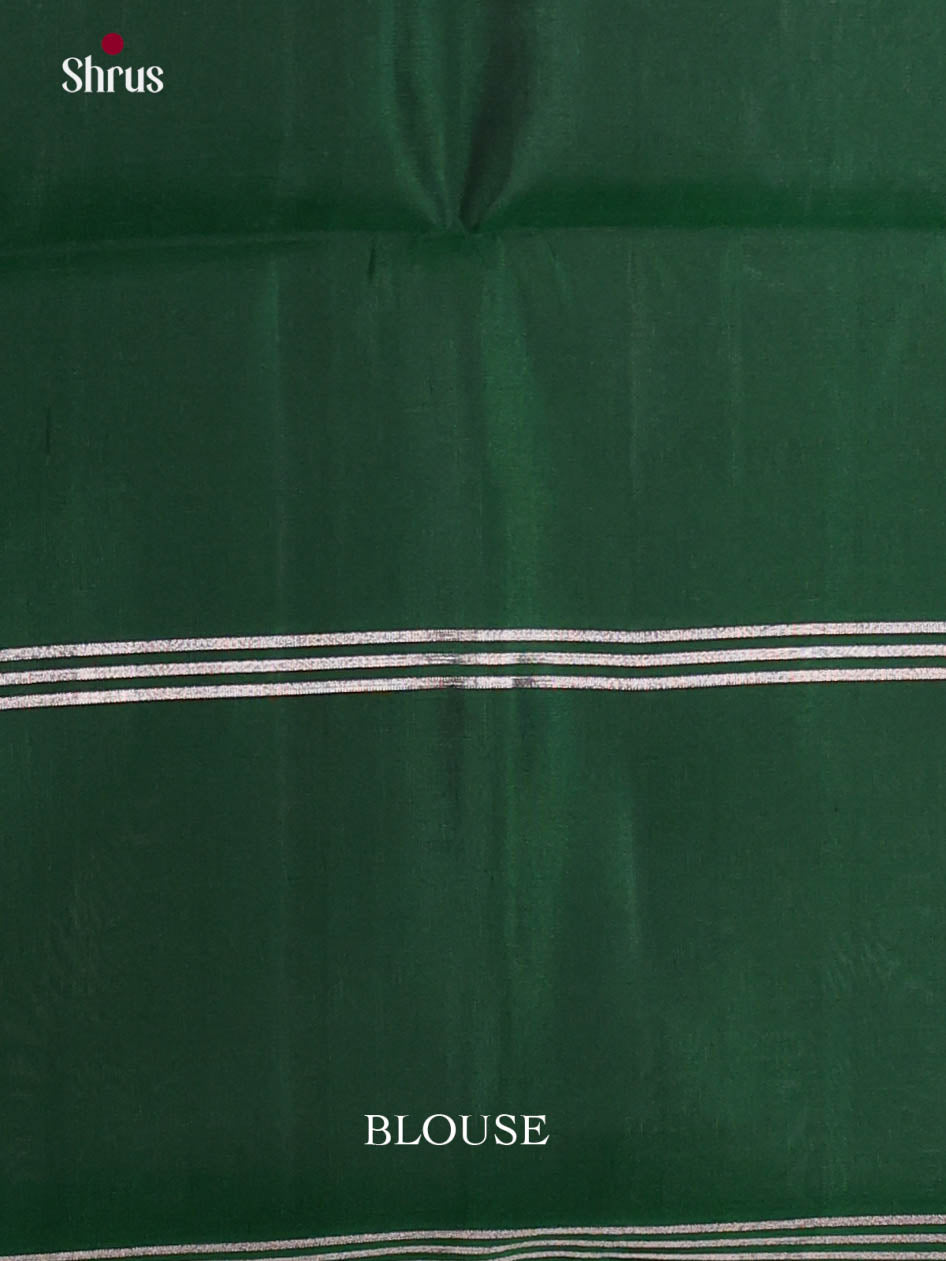 Buy Traditional Rust Orange Silk Saree With Silver Peacock Buttas, Green Rettapet Border & Pallu