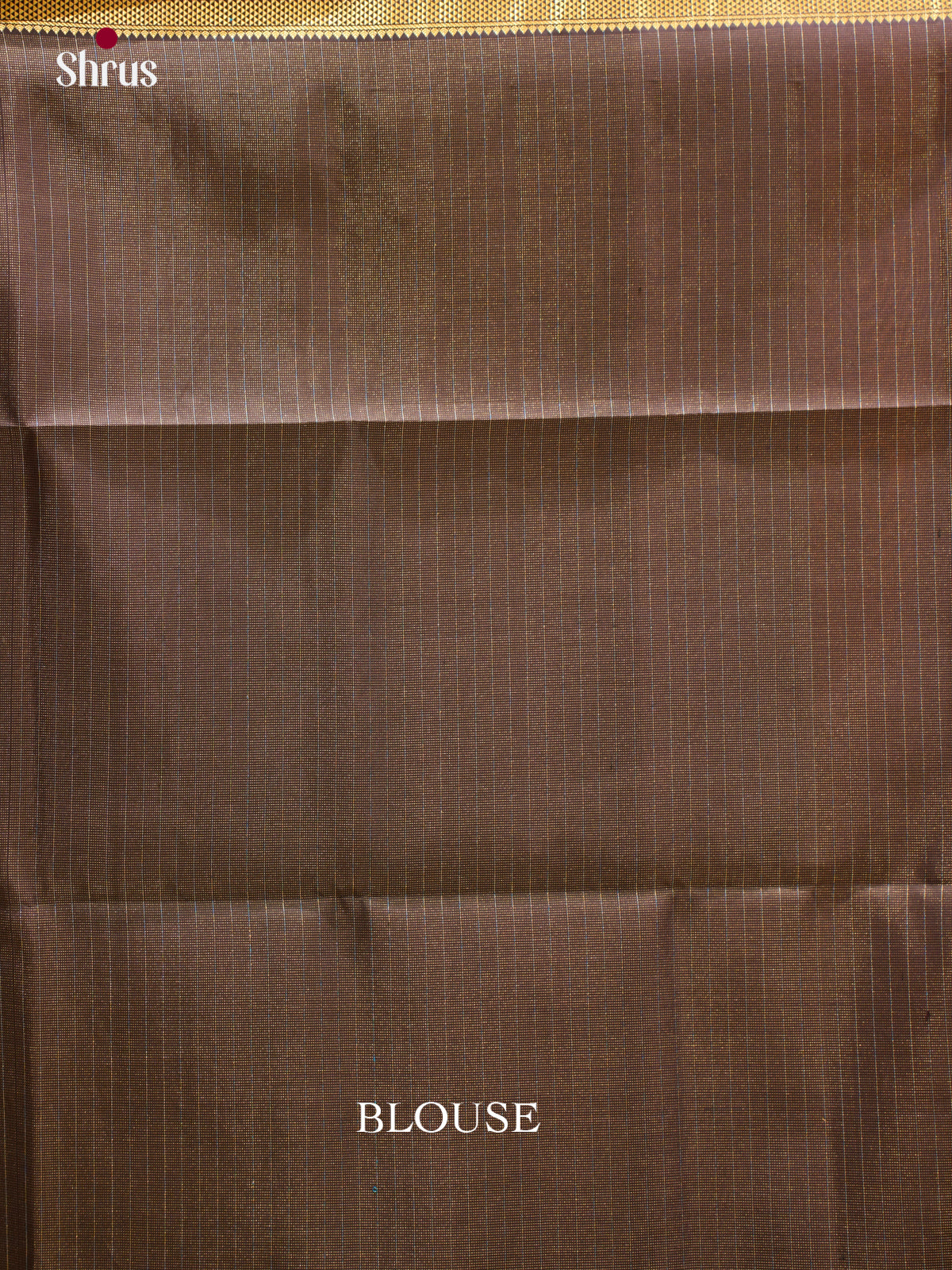 Buy Warm Rust Orange Silk Sarees With Small Zari Border & Dark Brown Gold Striped Pallu