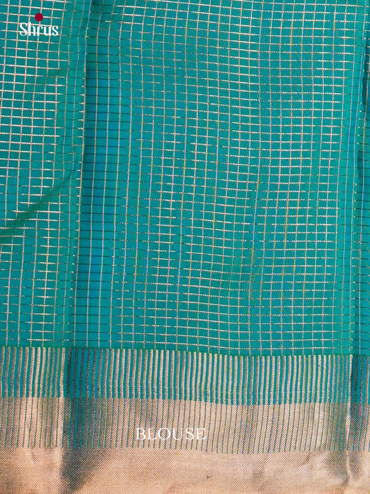Buy Exquisite Sea Green Kanjivaram Saree With Vaira Oosi Checks, Zari Border & Brocade Pallu