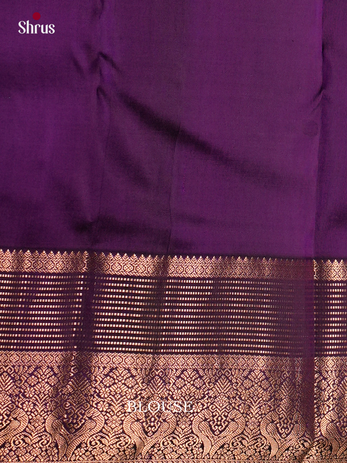 Buy Chic Sea Green Kanjivaram Saree with Paisley Floral Buttas, Violet Zari Border & Brocade Pallu