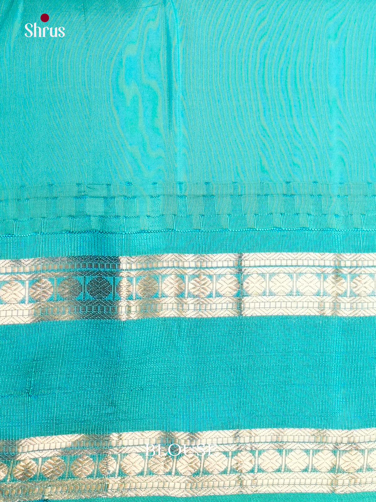 Buy Sheeny Brown Pure Silk Saree with Vanashigaram Zari Brocade & Turquoise Rettaipet Border