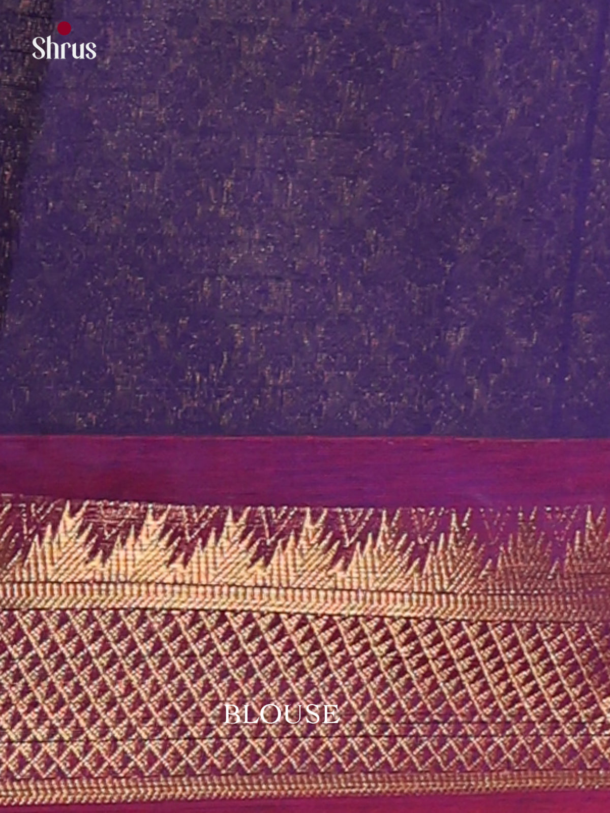 Sheeny Purple Chettinad Cotton Sarees With Gold Stripes & Pink Temple Zari Border