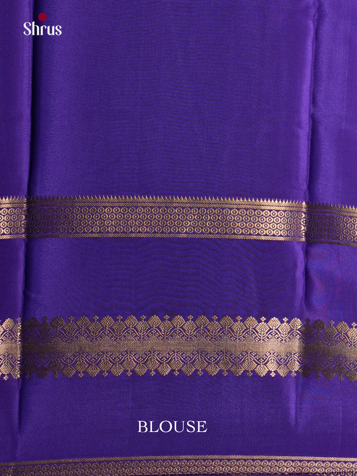 Buy Celestial Sky Blue Mysore Crepe Silk Saree with Maroon & Blue Double Border And Traditional Pallu