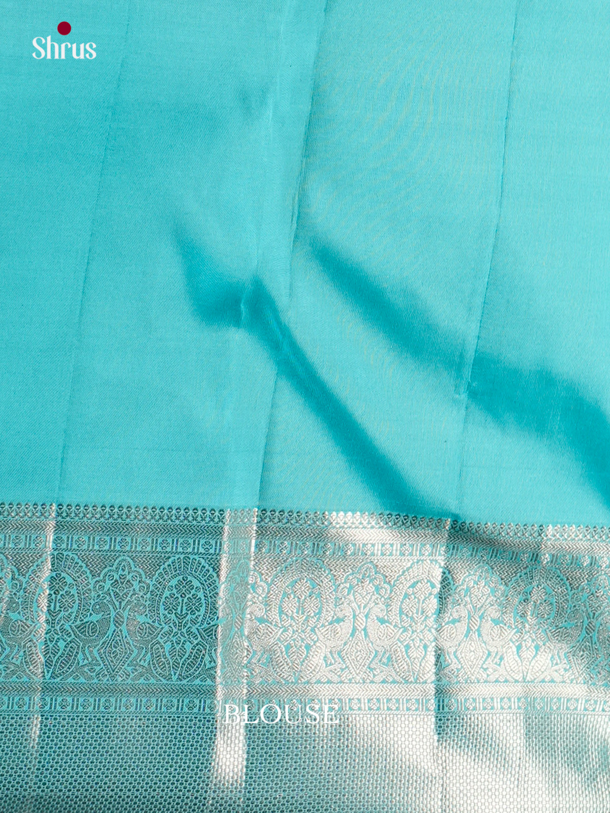 Buy Celestial Sky Blue Wedding Kanjivaram Saree with Zari Floral Nestling Brocade