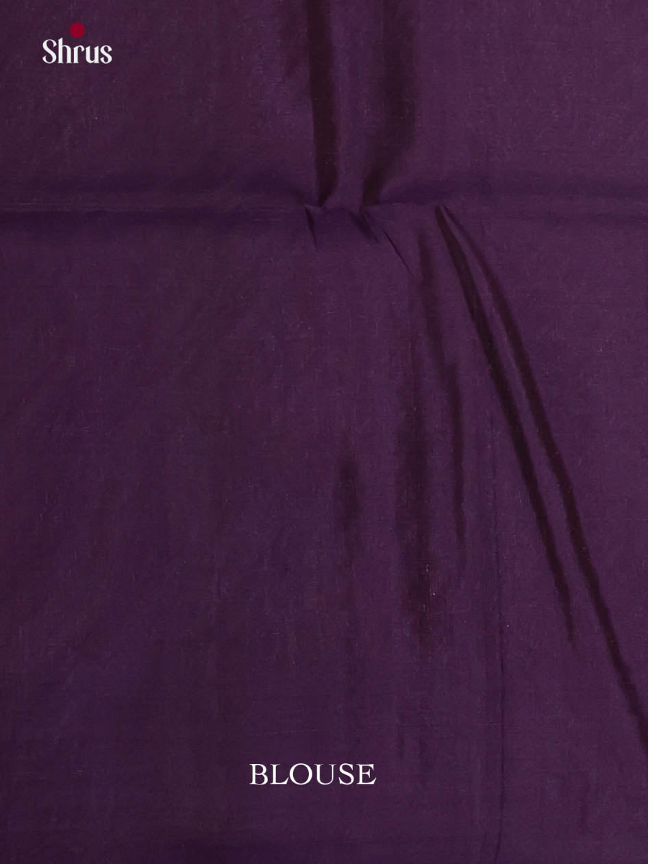 Buy Grand Slate Grey Silk Saree With Intricately Woven Silver Chevron Pattern, Purple Border & Pallu