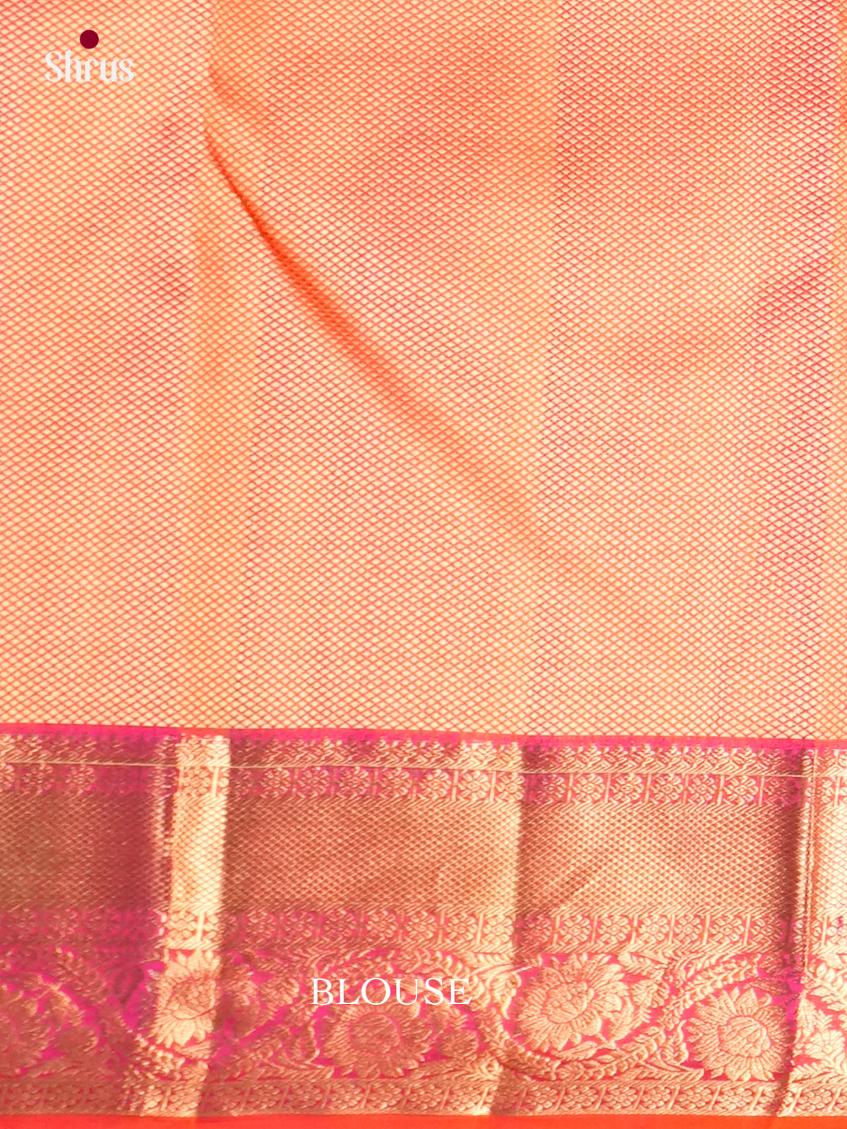 Buy Pretty Soft Pink Kanjivaram Saree With Small Gold Buttas, Zari Border & Brocade Pallu
