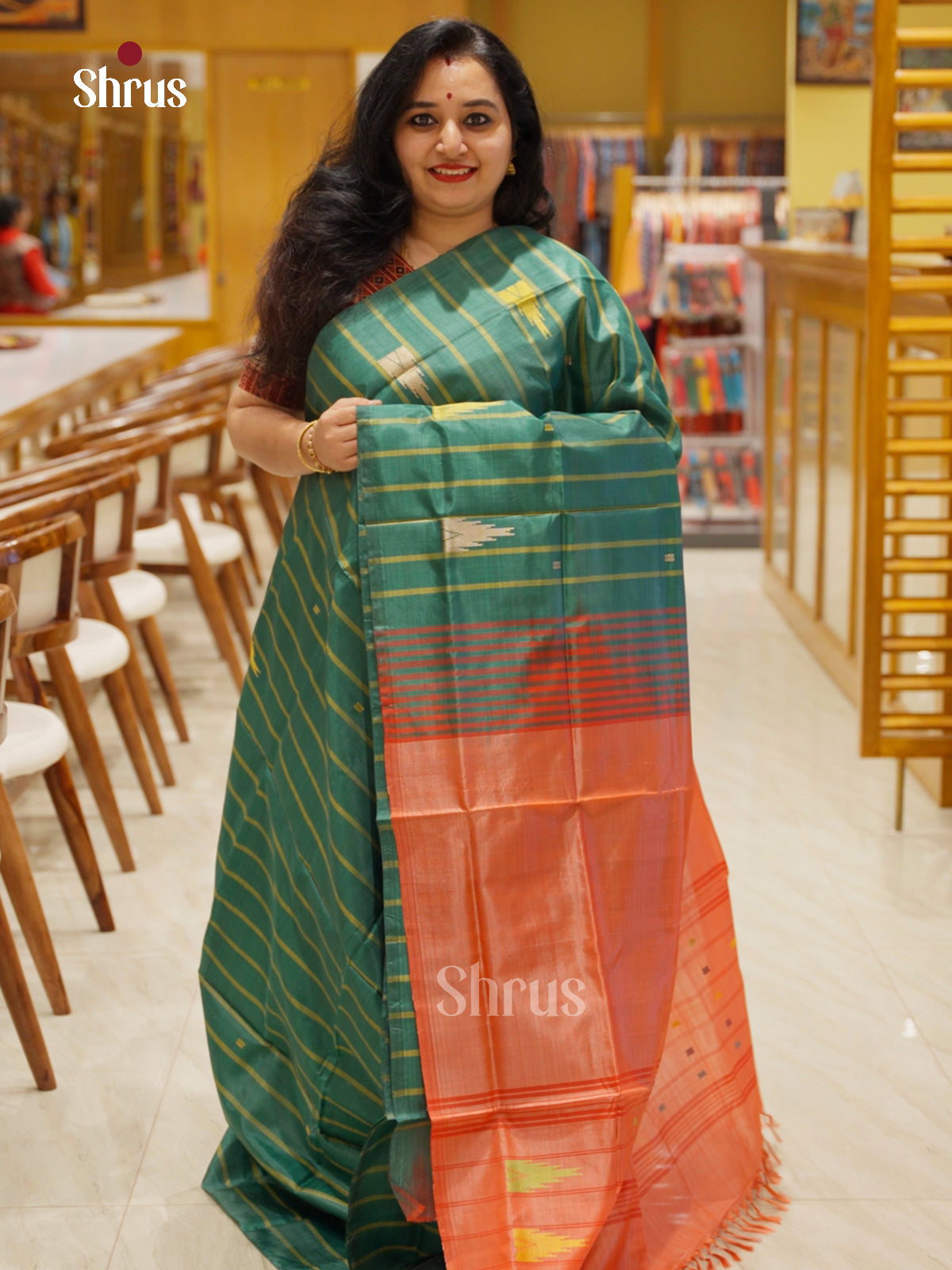 EAS23061 - Banana Pith without blouse - Saree - Shop on Shrus.com