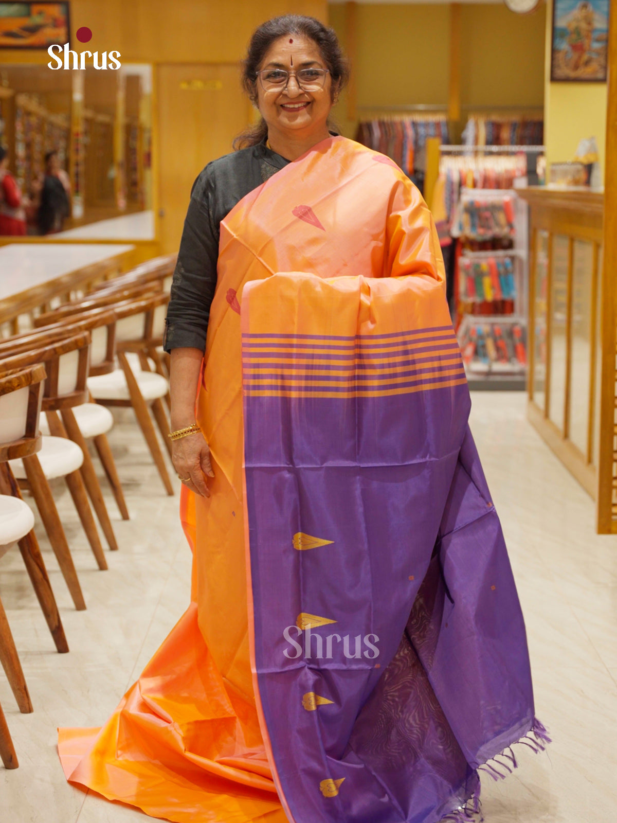 EAS23052 - Banana Pith without blouse - Saree - Shop on Shrus.com