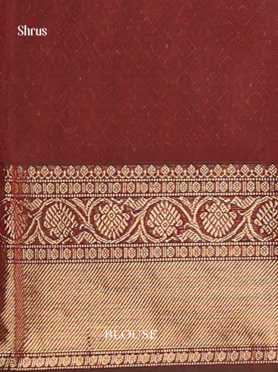 Striking Maroon Soft Silk Sarees with Stripes, Zari Border & Brocade Pallu