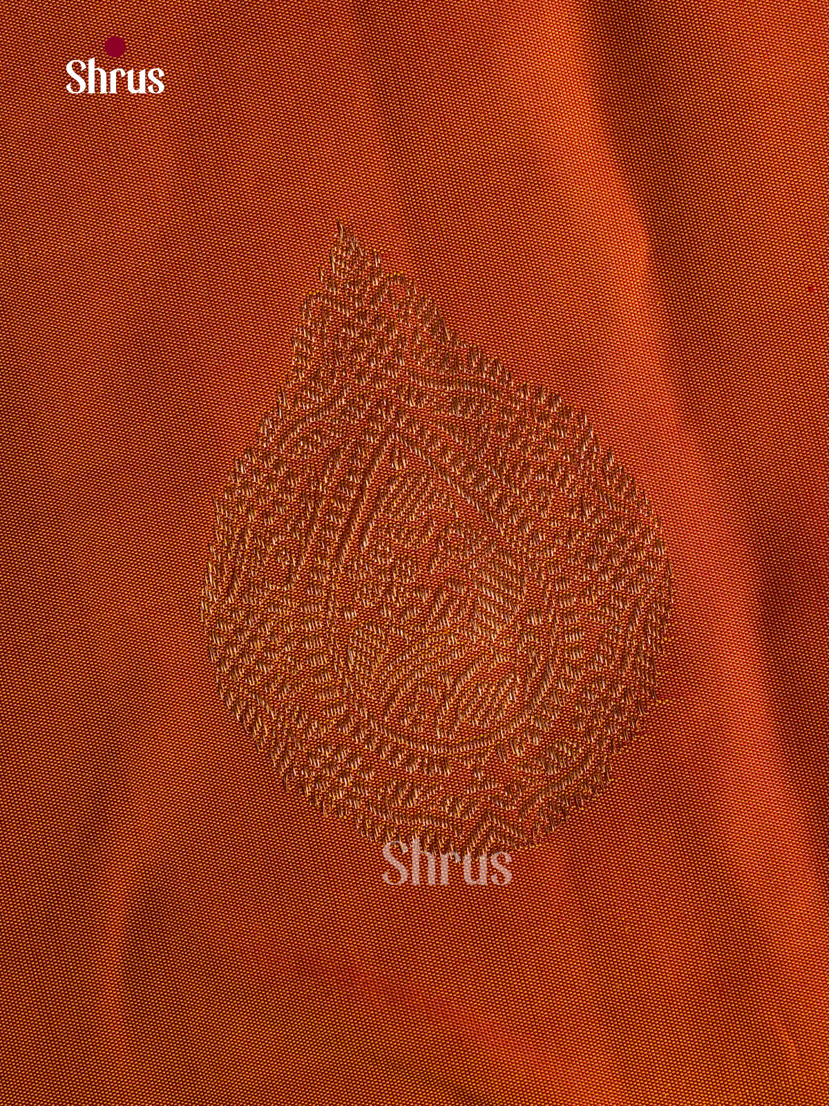Stunning Orange Kanchipuram Silk Sarees With Zari Thilagam Motifs | Pink Temple Zari Border