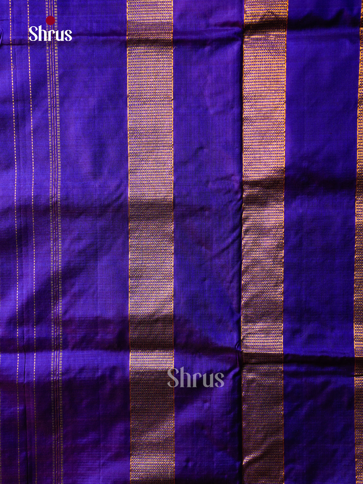 Stunnning Indigo 9Yards Silk Sarees With Plain Body | Self Kaddi Zari & Chit Pallu