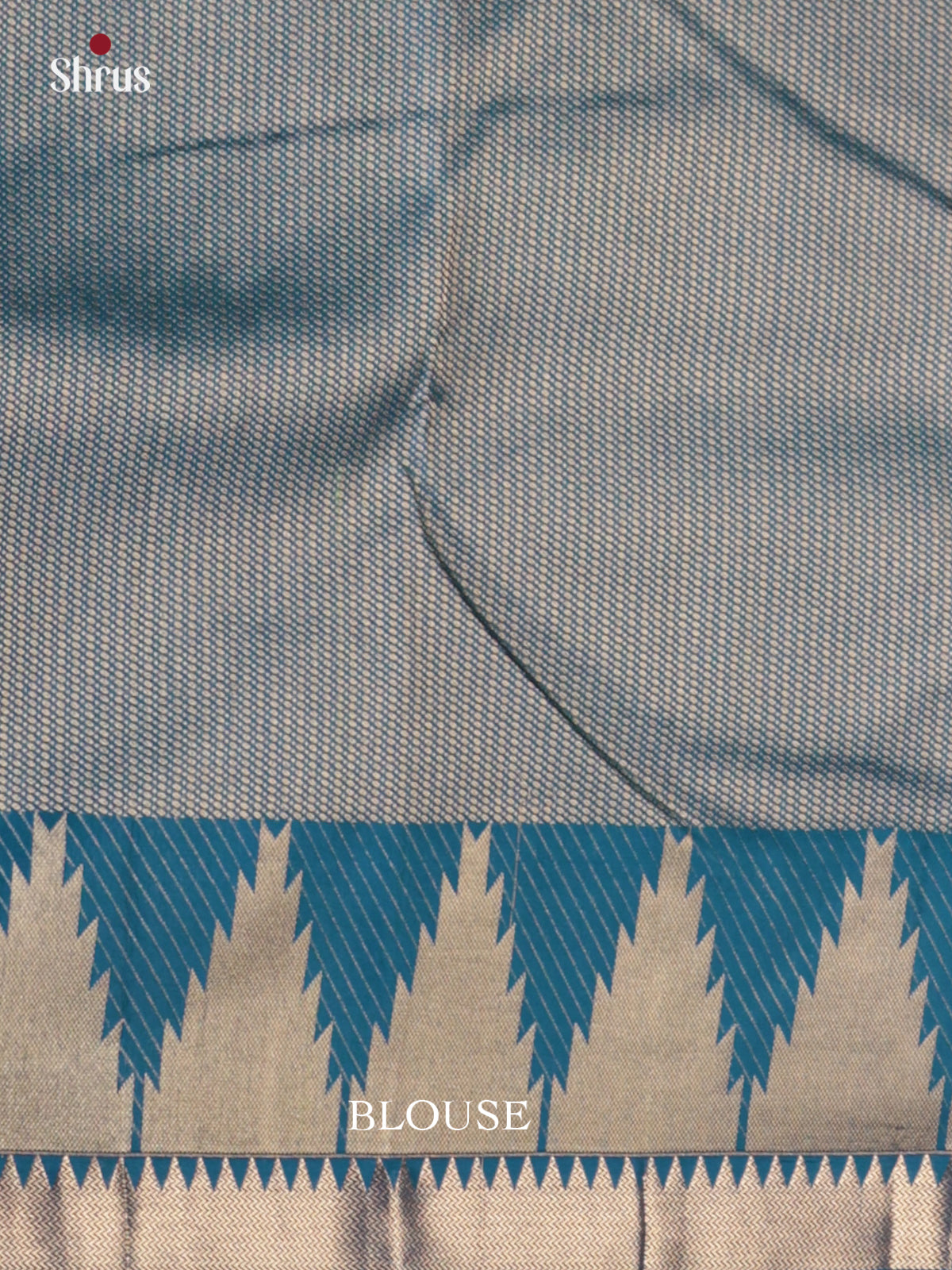 Buy Enchanting Teal Blue Kanchipuram Sarees With Silver Temple Zari Border & Brocade Pallu