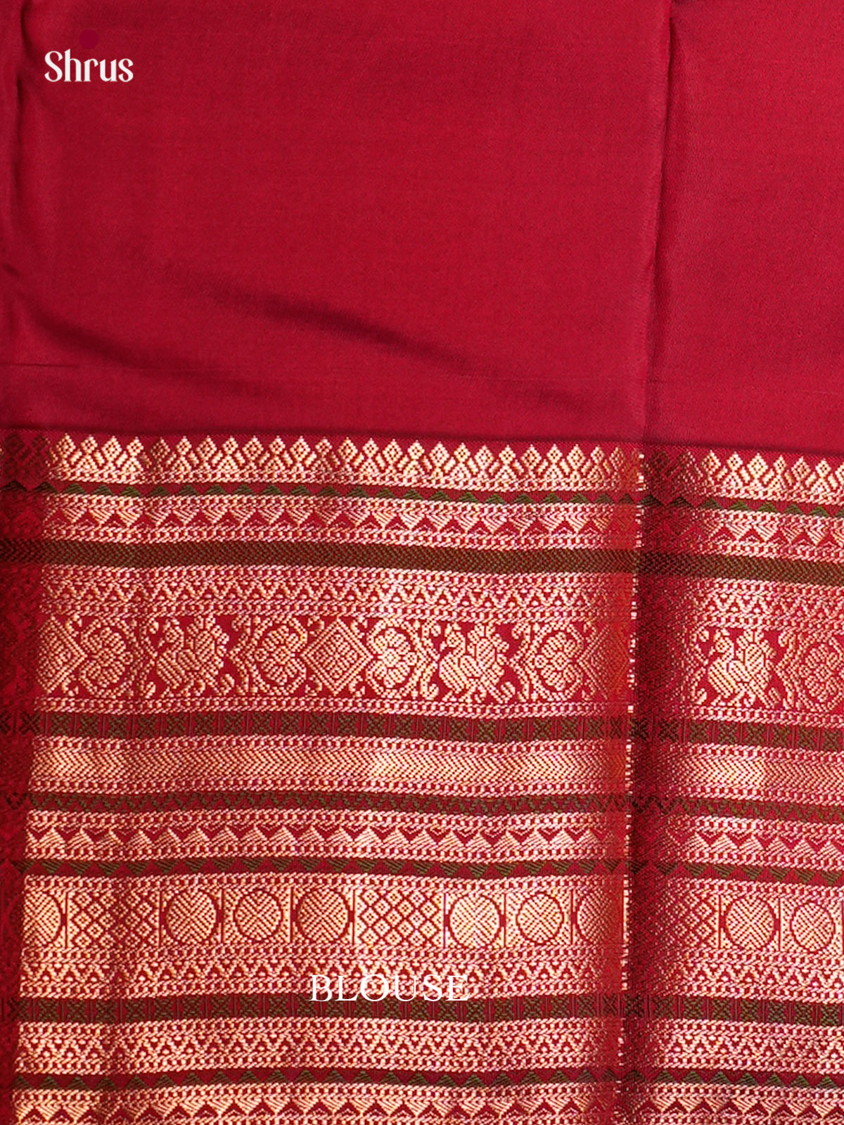 Buy Timeless Teal Kanjivaram Saree With Gold Buttas, Maroon Border With Stripes & Brocade Pallu