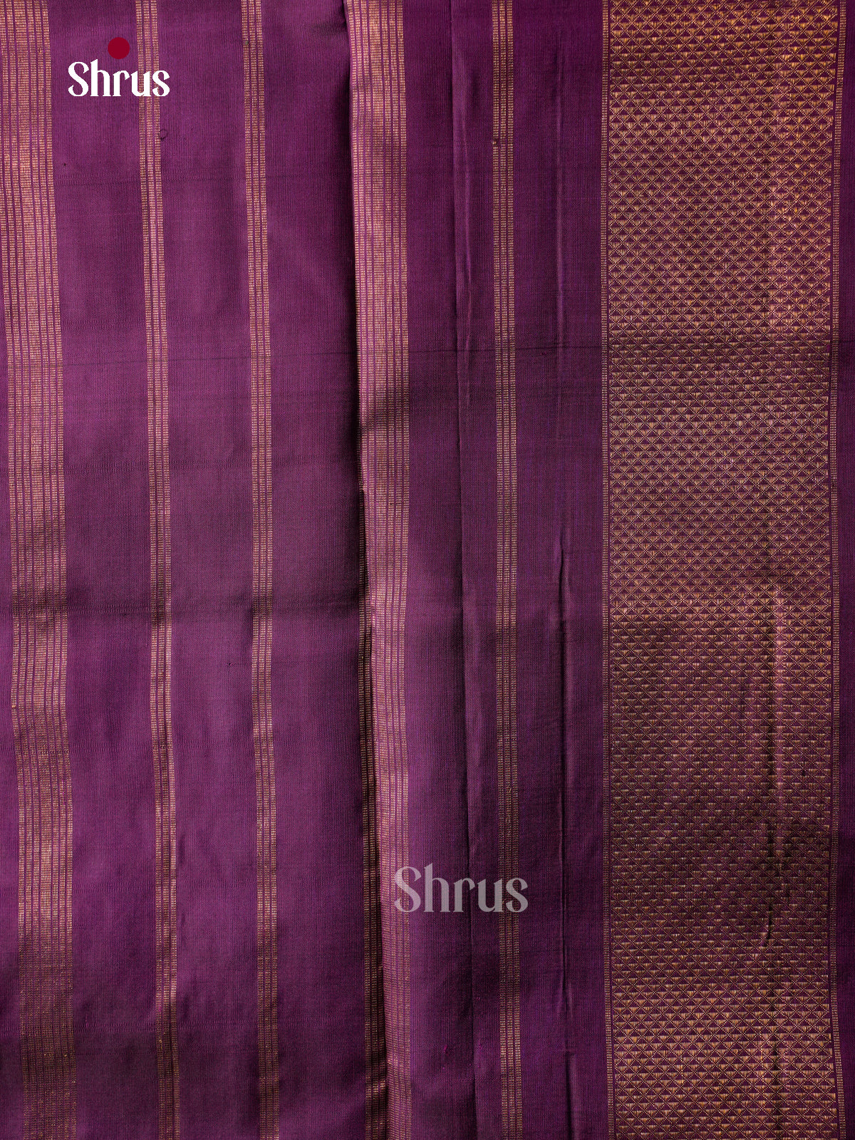 Timeless Purple 9Yards Pattu Sarees With Checks & Buttas | Self Kaddi Zari Border