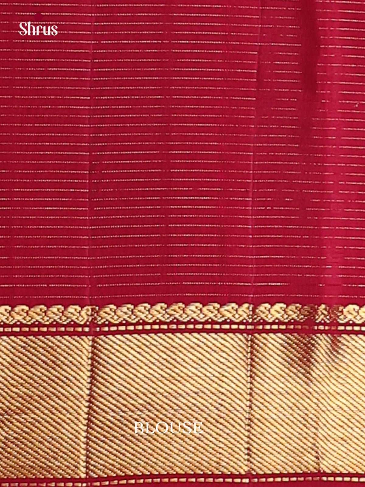 Traditional Red Pattu Saree With Intricate Checks | Self Zari Border & Traditional Pallu