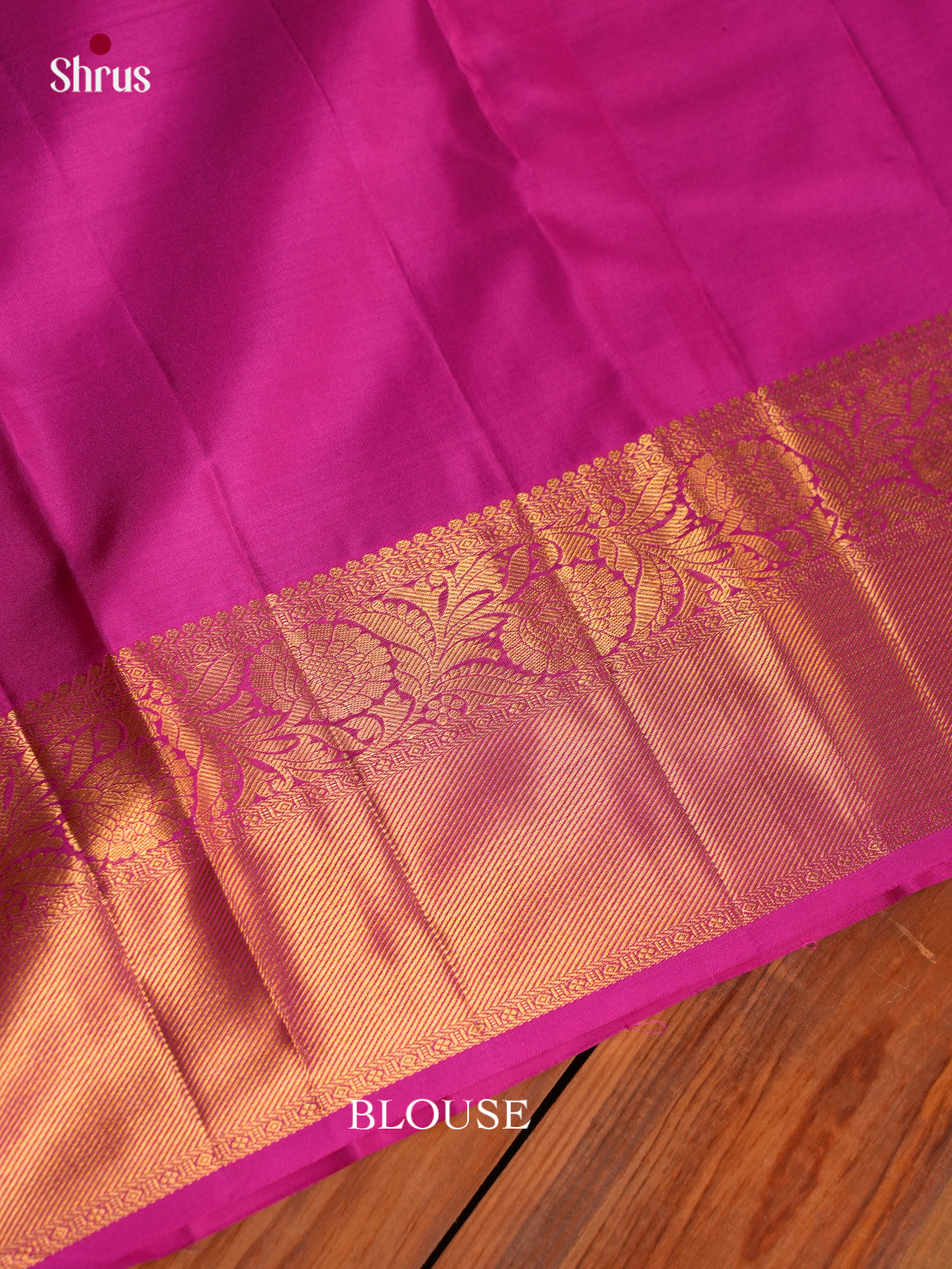 Vivid Rose Pink Pattu Saree With Paisley Floral Motifs | Self Zari Border With Floral Vines