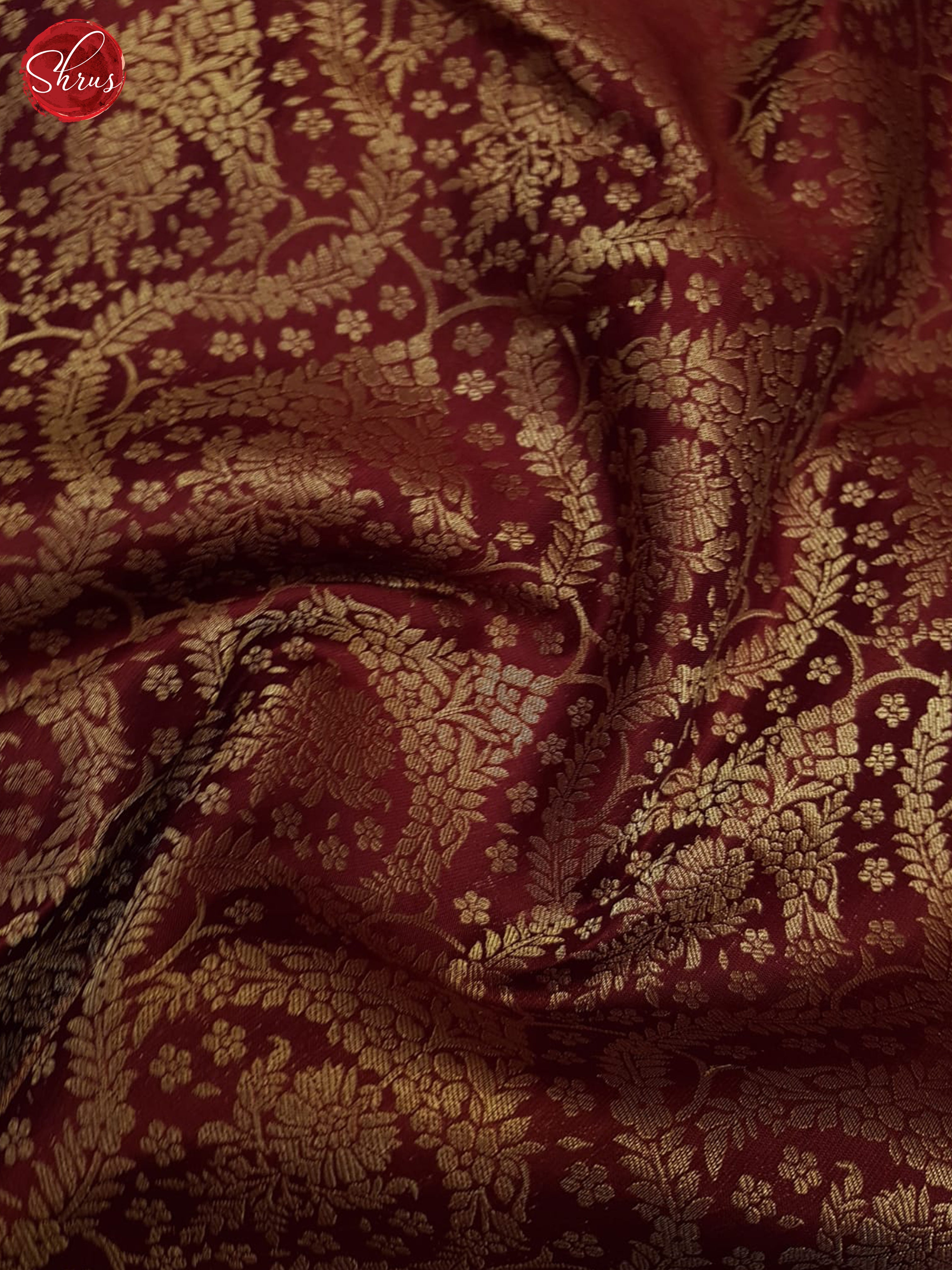 Reddish Maroon(Single tone) - Kanchipuram silk - Shop on ShrusEternity.com