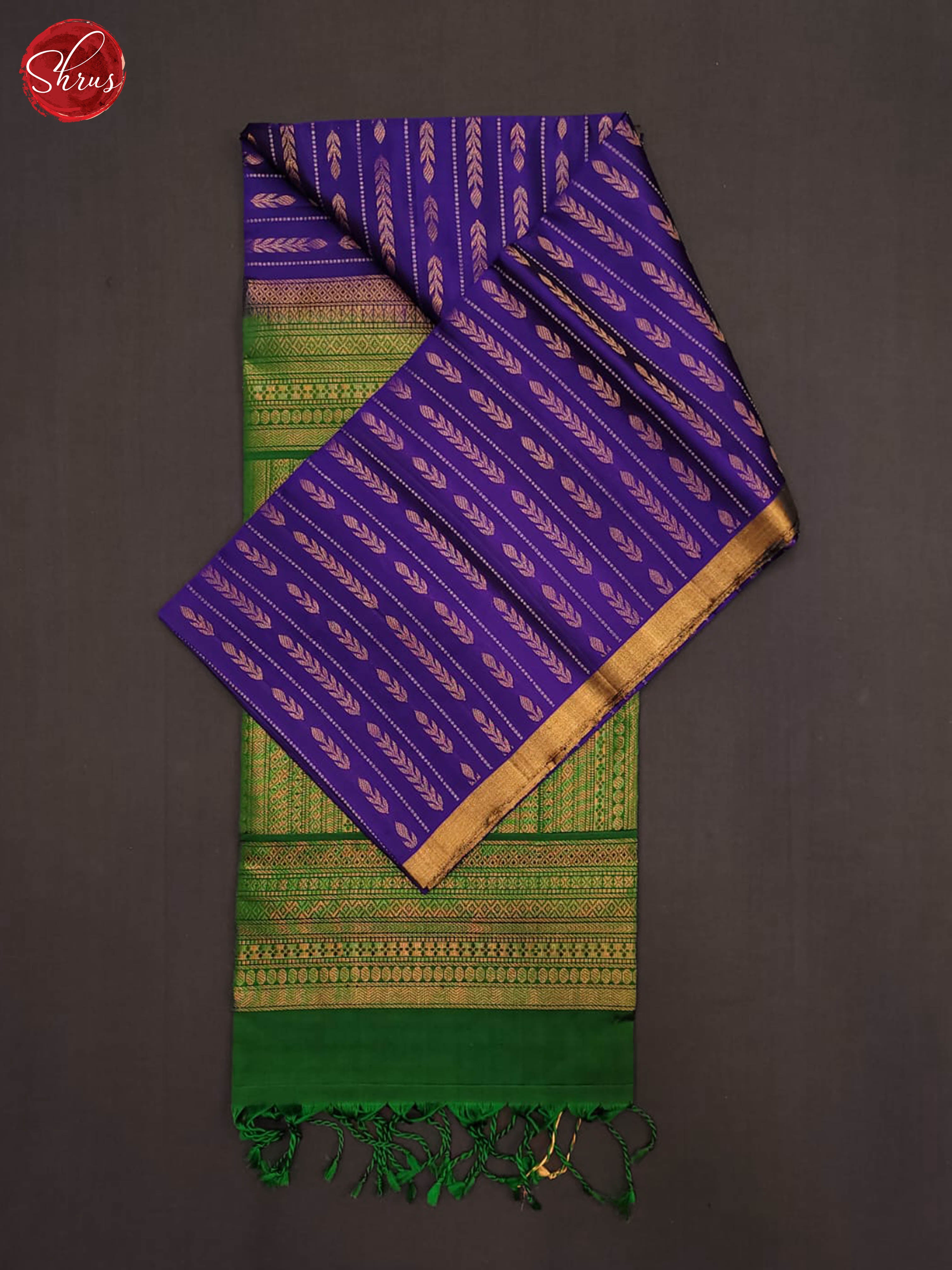 Blue & Green - Softsilk-halfpure  Saree - Shop on ShrusEternity.com
