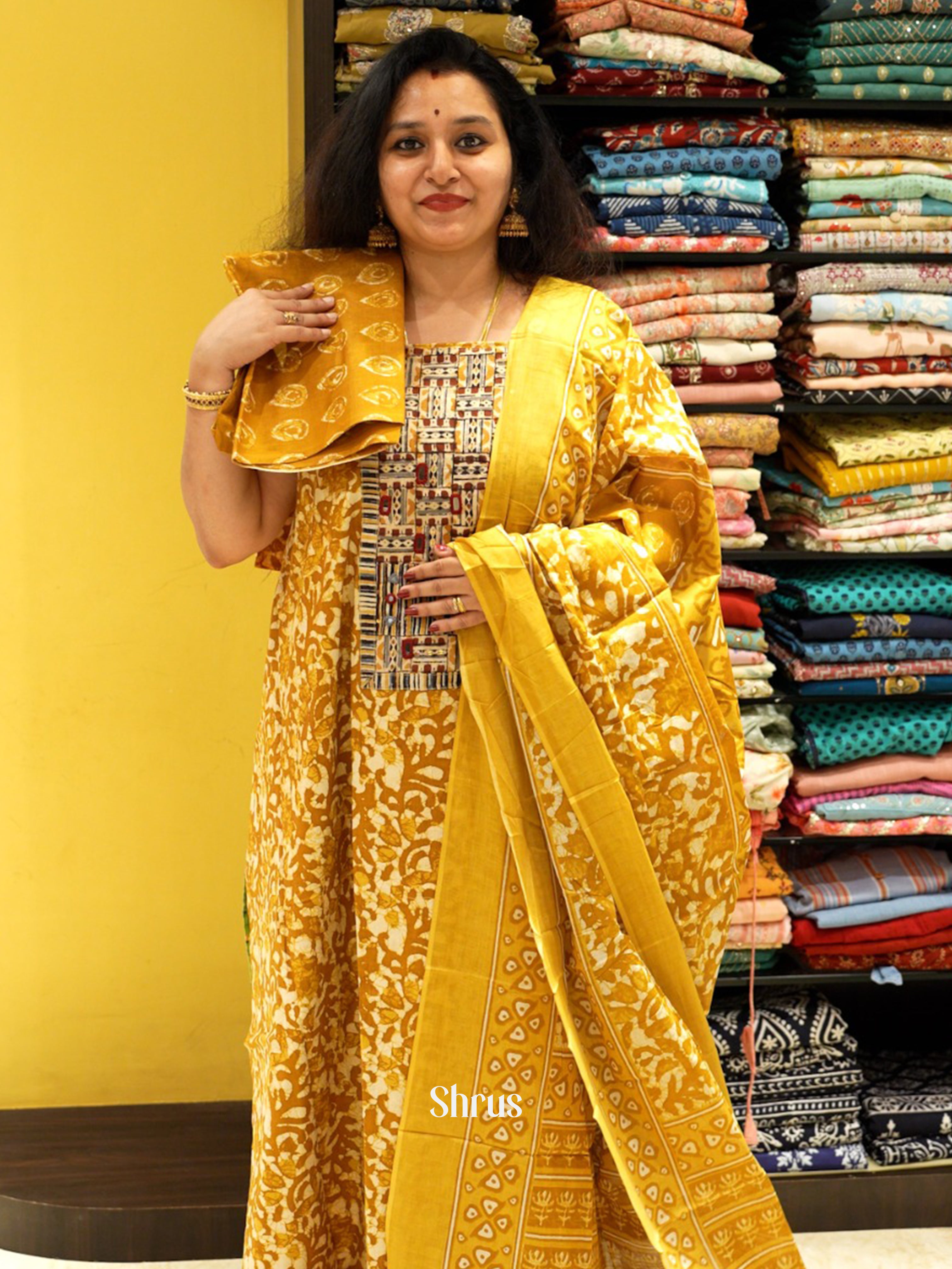 Mustard - Ajrakh Salwar