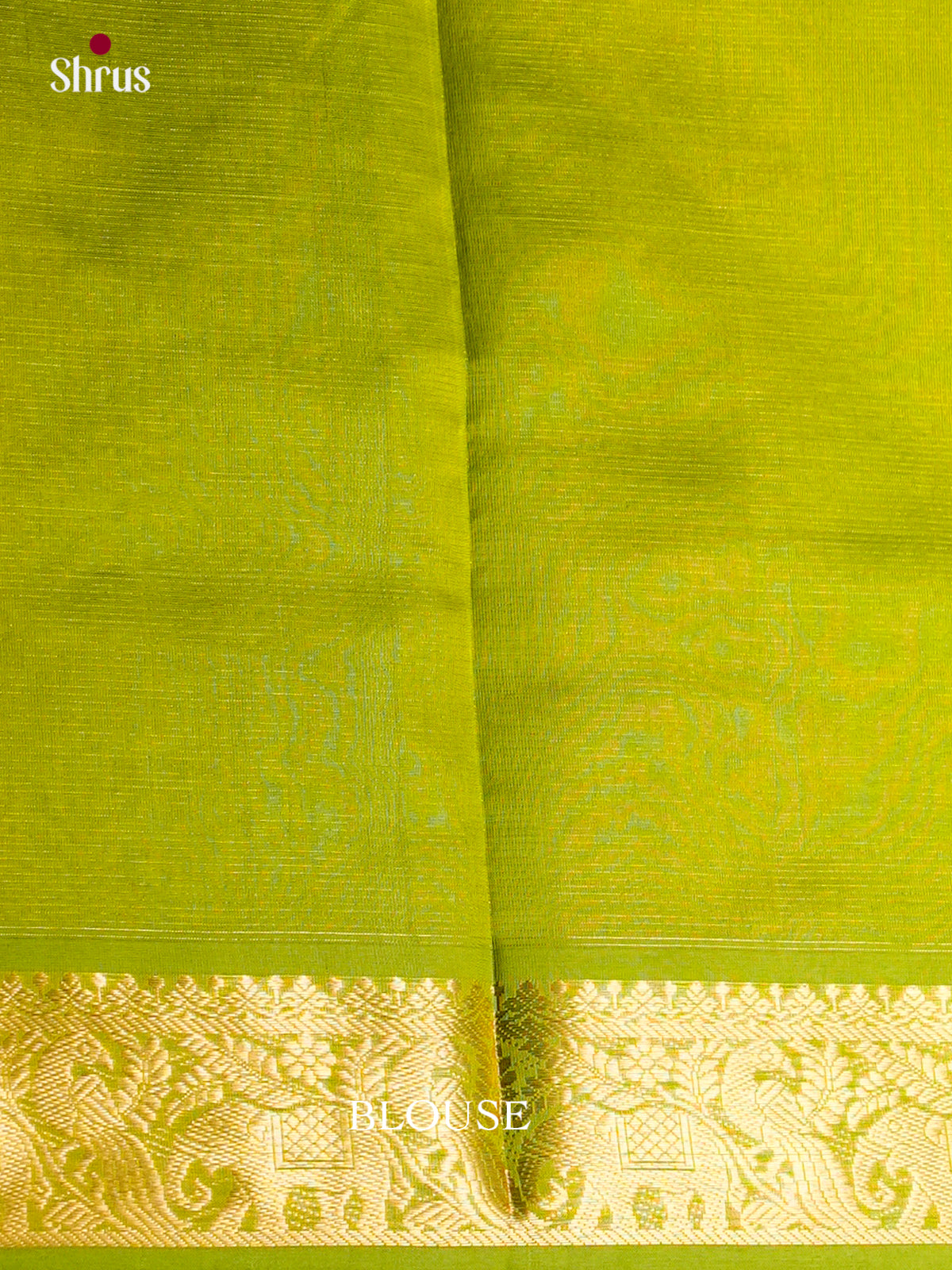 Buy Lustrous Wine Cotton Silk Saree With Plain Body, Lime Green Zari Border & Chit Pallu