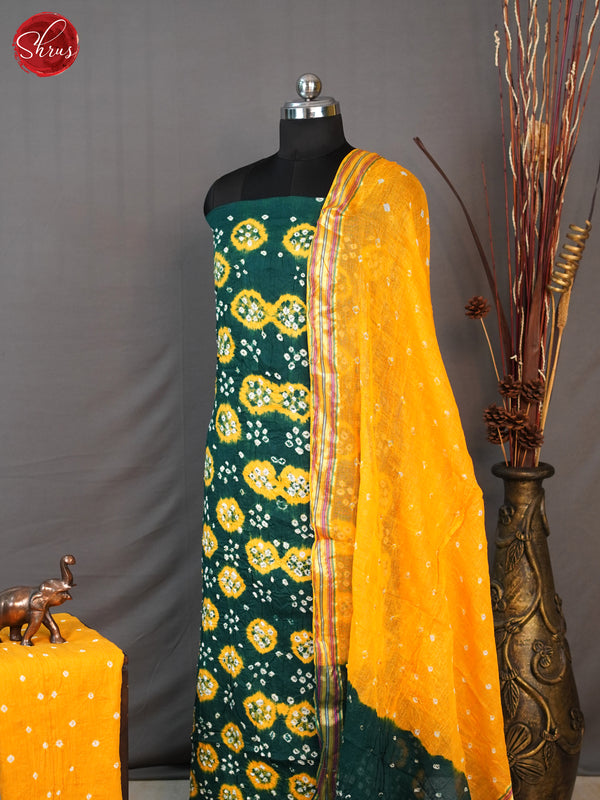 Green & Yellow- Bandhini salwar - Shop on ShrusEternity.com