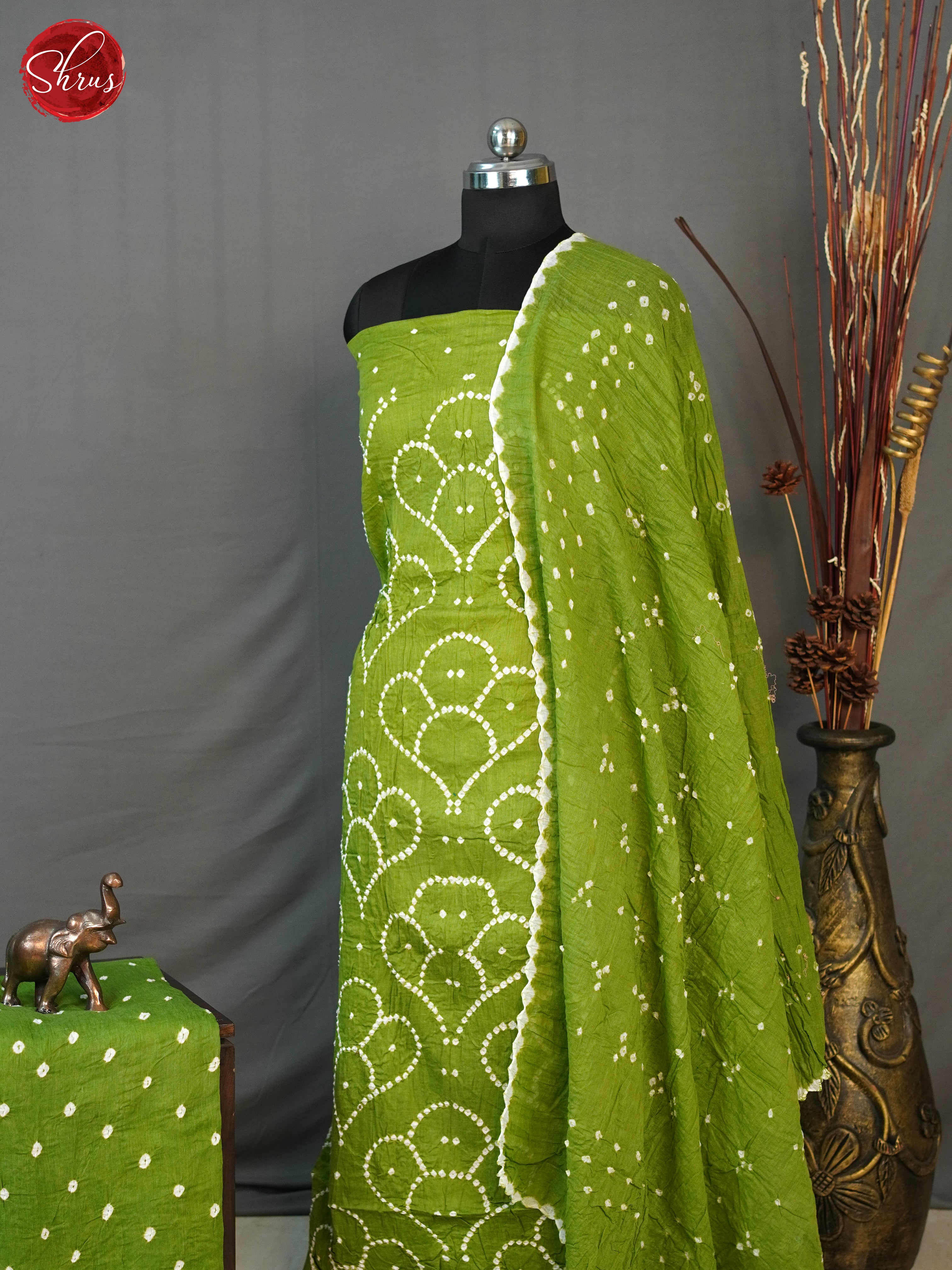 green- Bandhini salwar - Shop on ShrusEternity.com