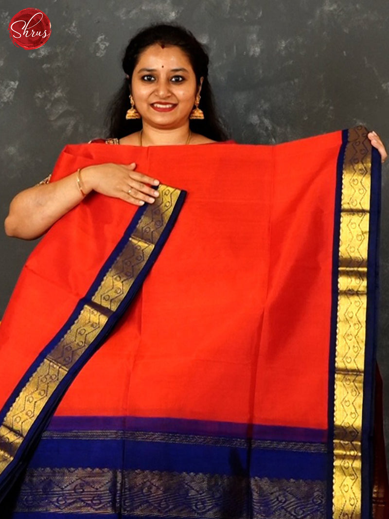 Blue silk saree with red aari work blouse | Saree designs, Bridal saree,  Saree look