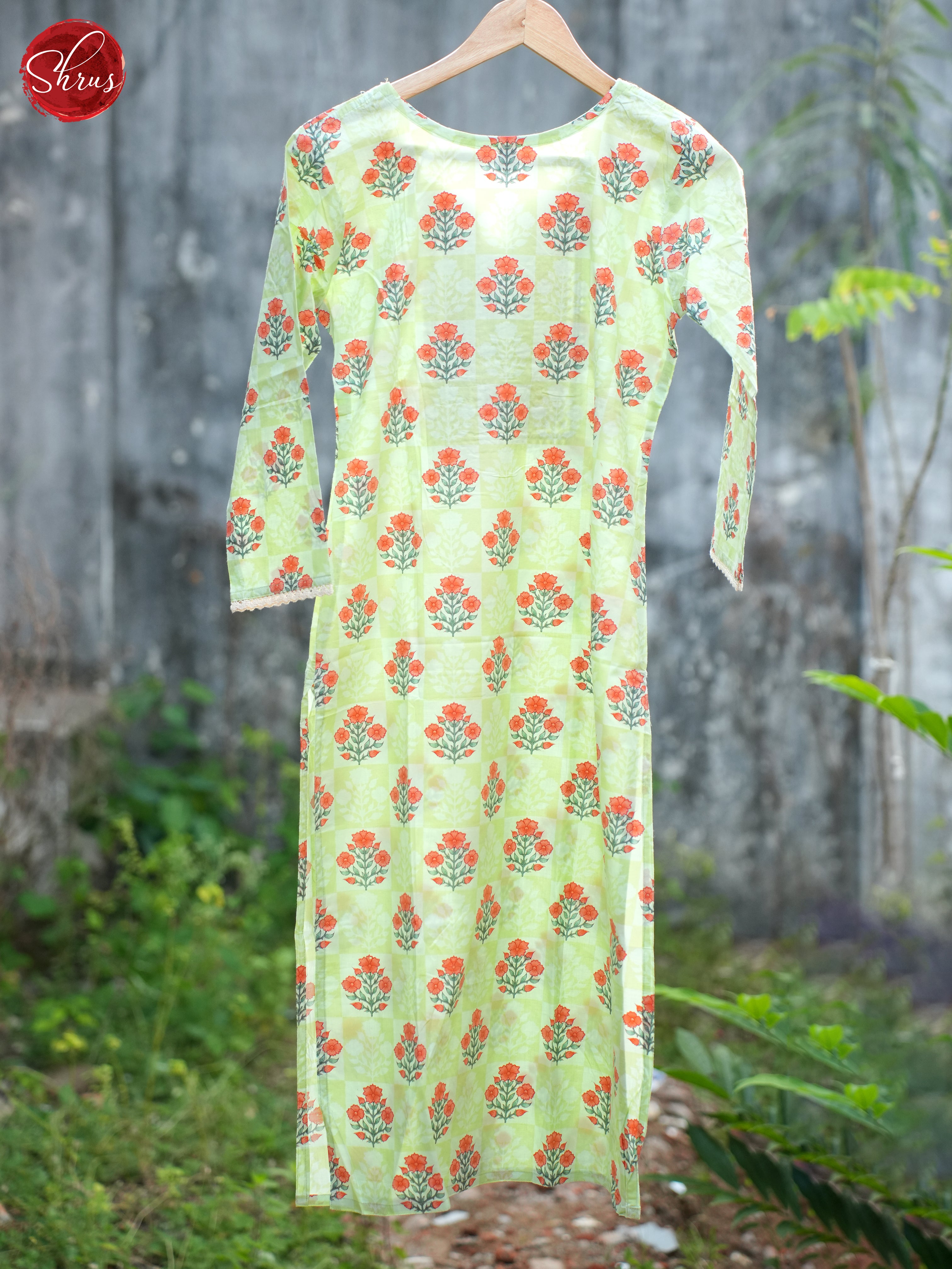 Green- Casual Readymade Kurti - Shop on ShrusEternity.com