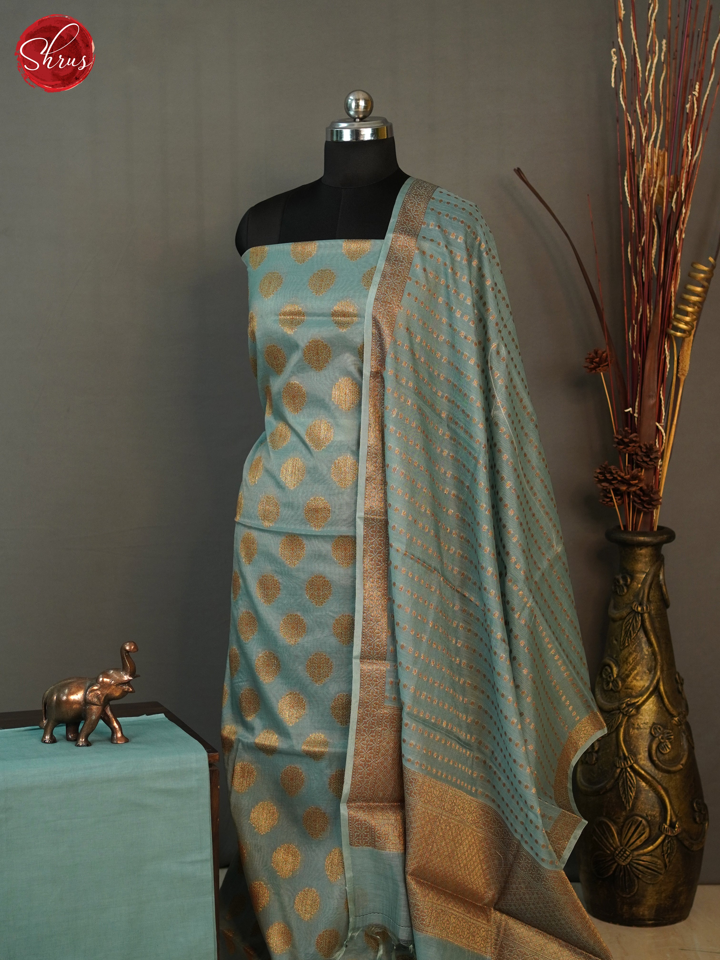 BHS10443 - Semi banaras salwar - Shop on ShrusEternity.com