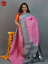 BHS28020 - Semi Chanderi Saree - Shop on ShrusEternity.com