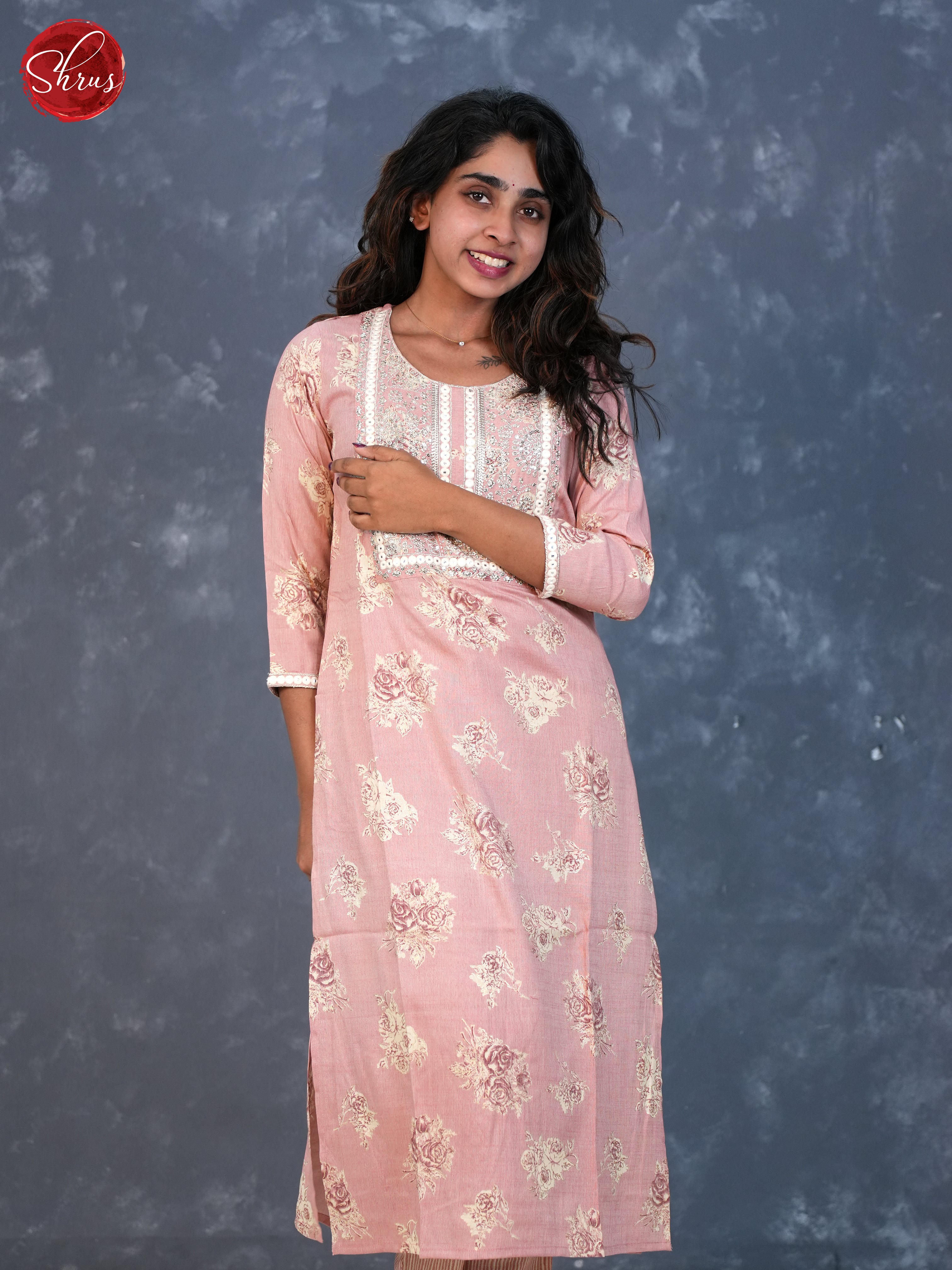 Pink - Lace embroidered 2pc Readymade Salwar Suits - Shop on ShrusEternity.com