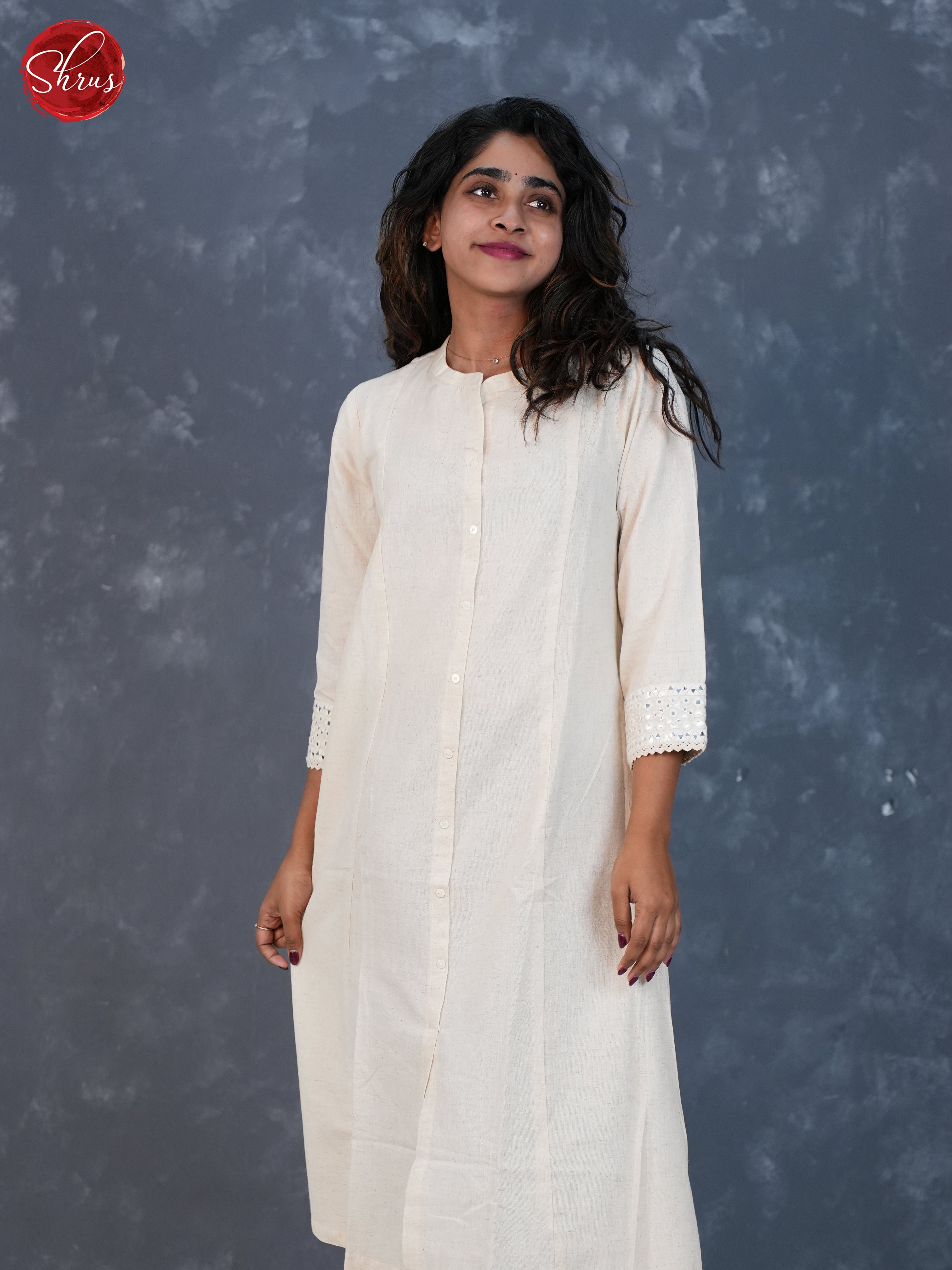 White- Readymade Kurti - Shop on ShrusEternity.com