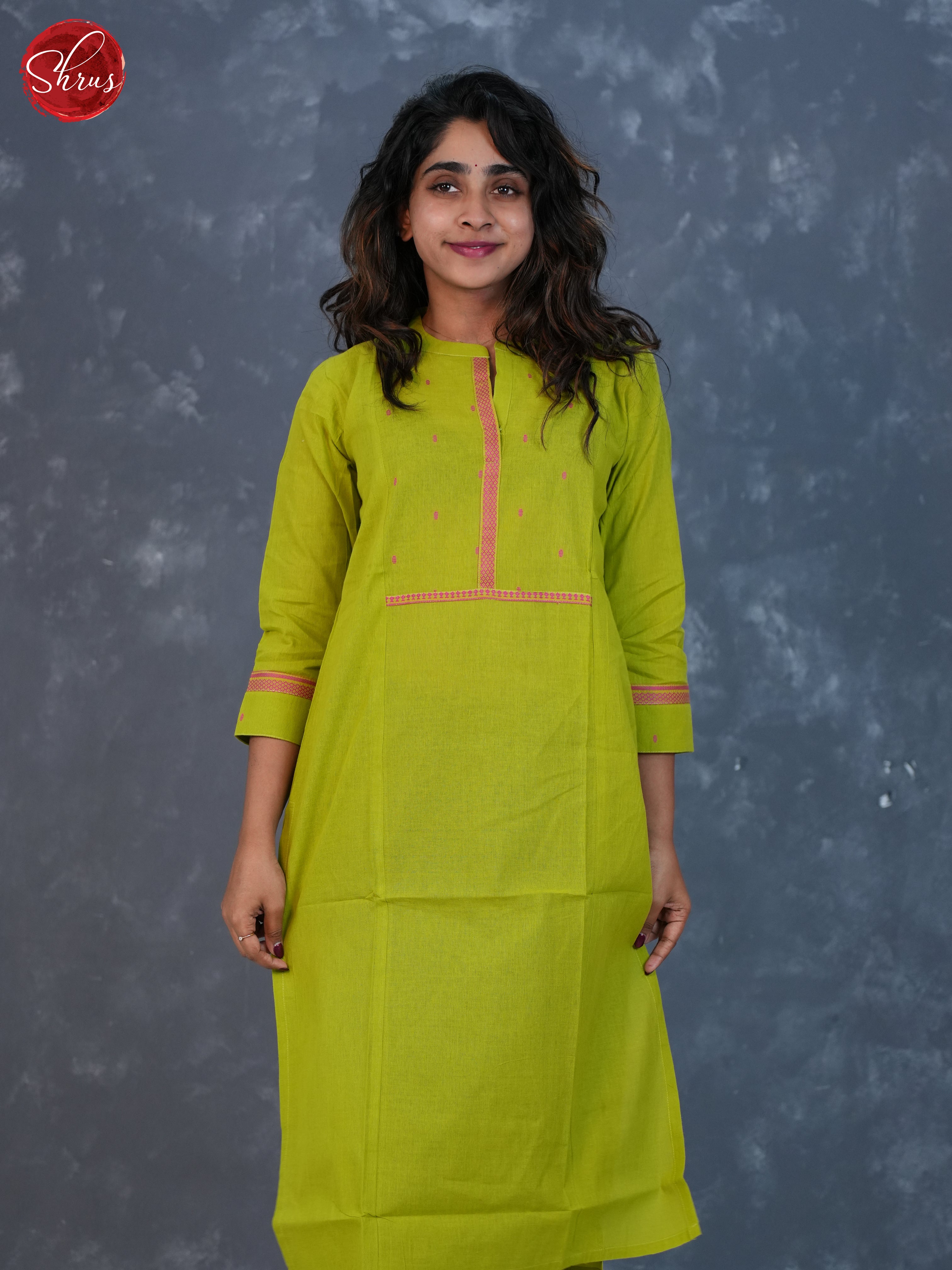 Green- Straight fit embroidered Readymade Kurti - Shop on ShrusEternity.com