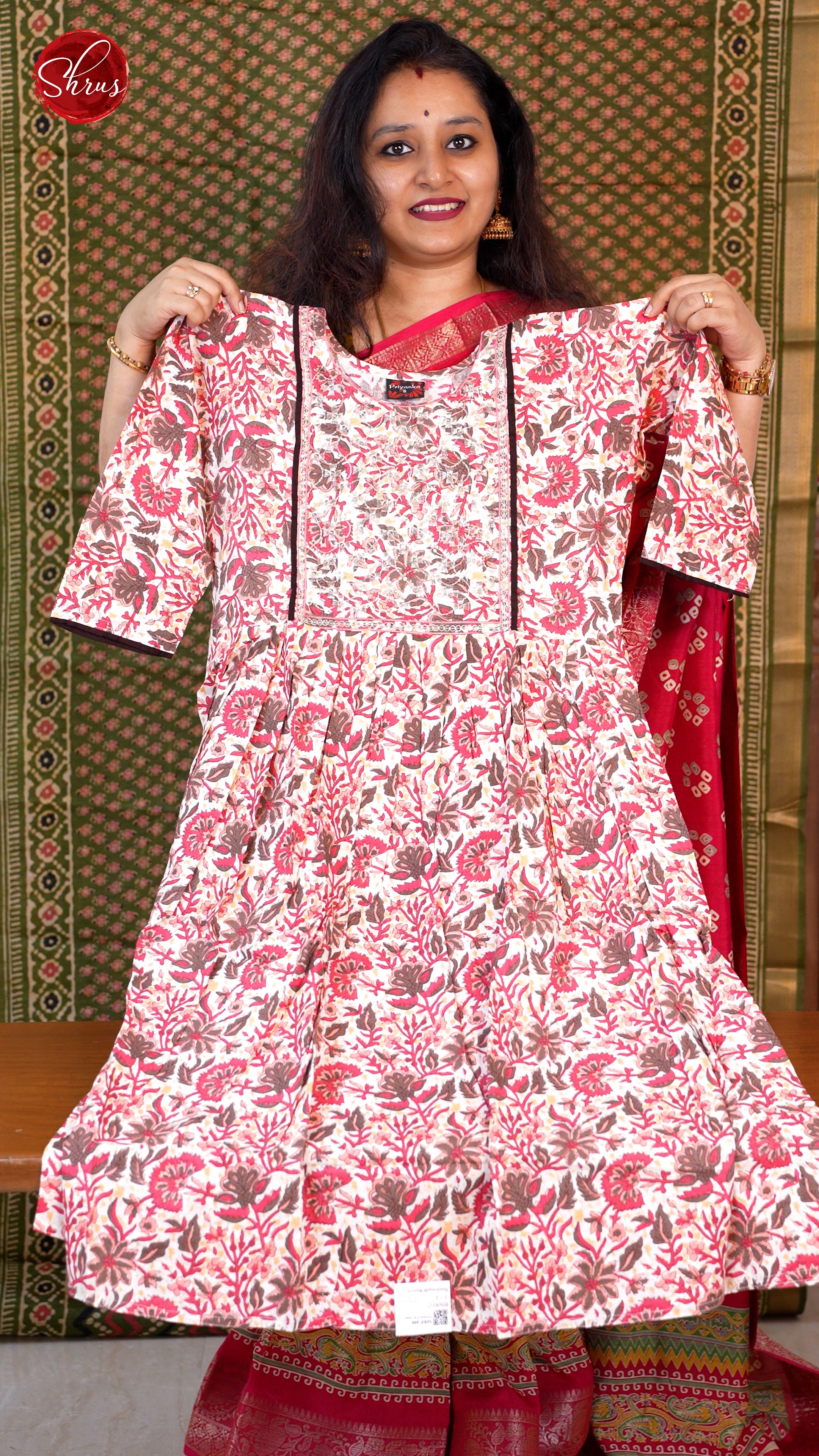 Pink - Printed Readymade Kurti - Shop on ShrusEternity.com