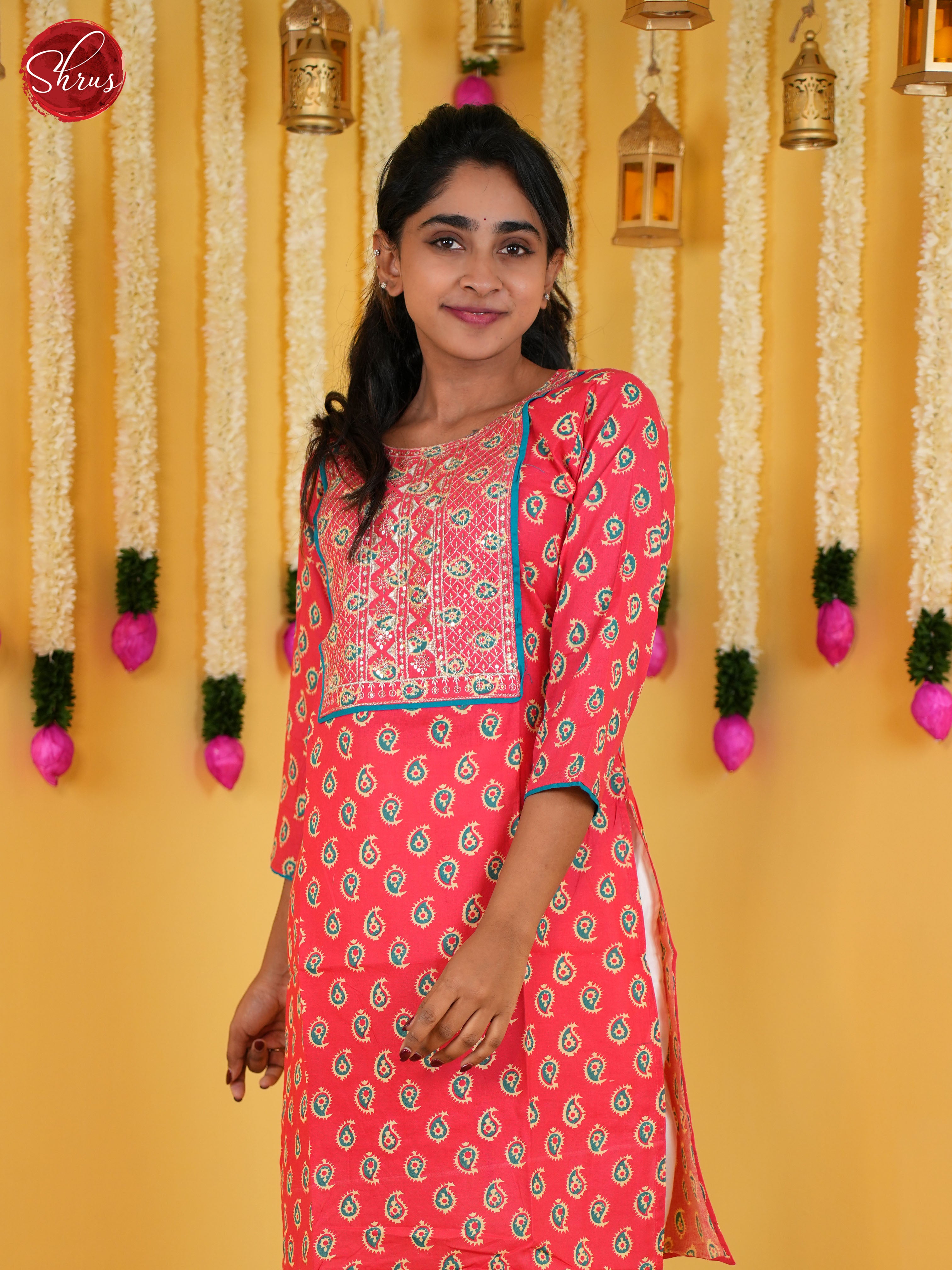 Pink  - Block Printed Readymade Suits - Shop on ShrusEternity.com